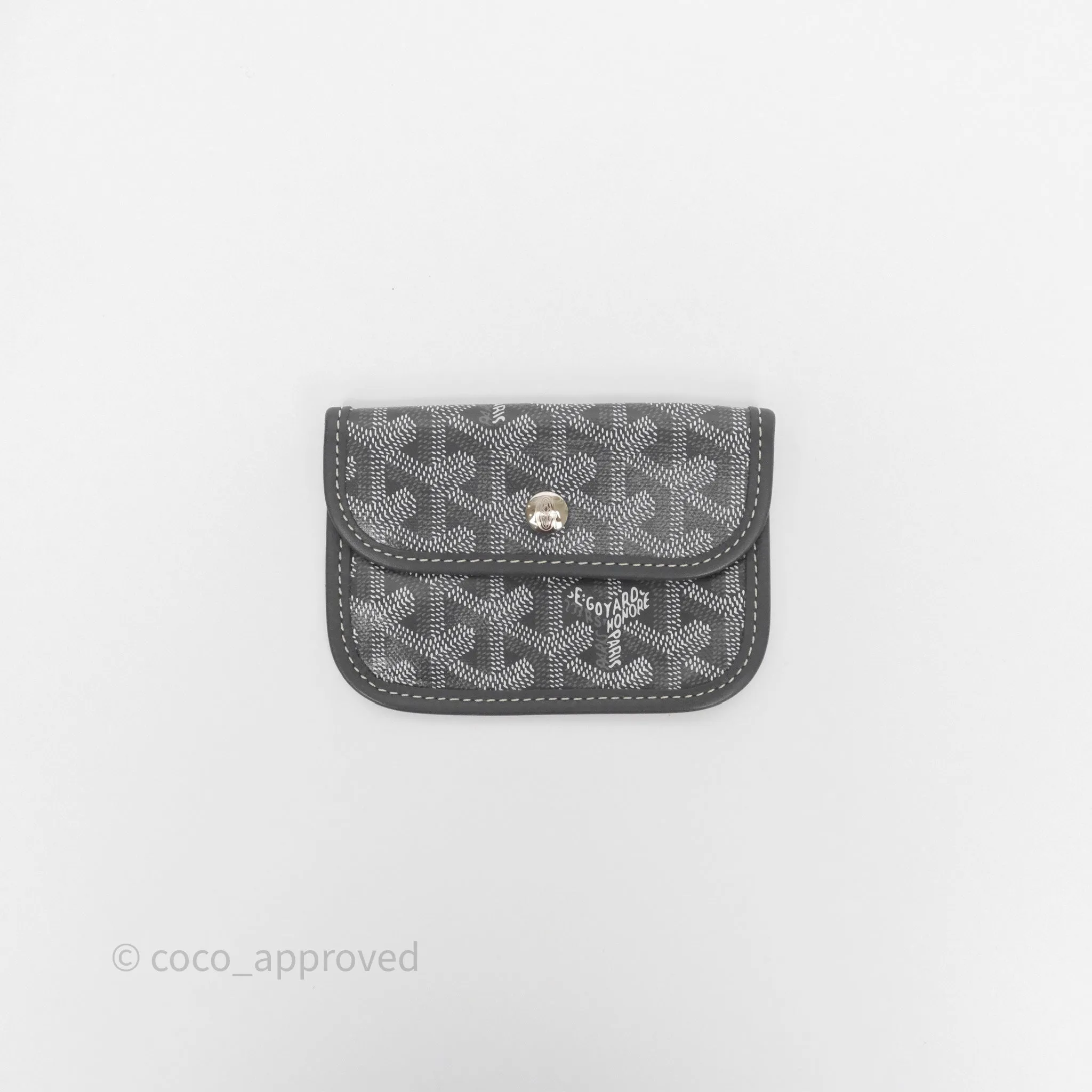 Goyard Anjou Mini Bag Goyardine Canvas Grey