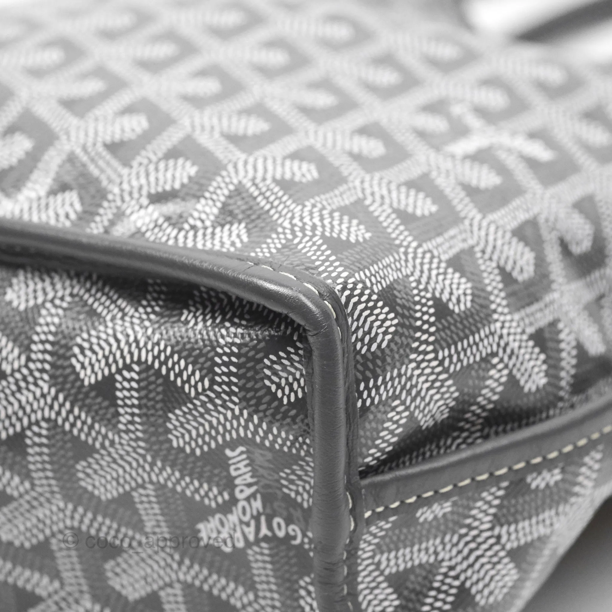 Goyard Anjou Mini Bag Goyardine Canvas Grey