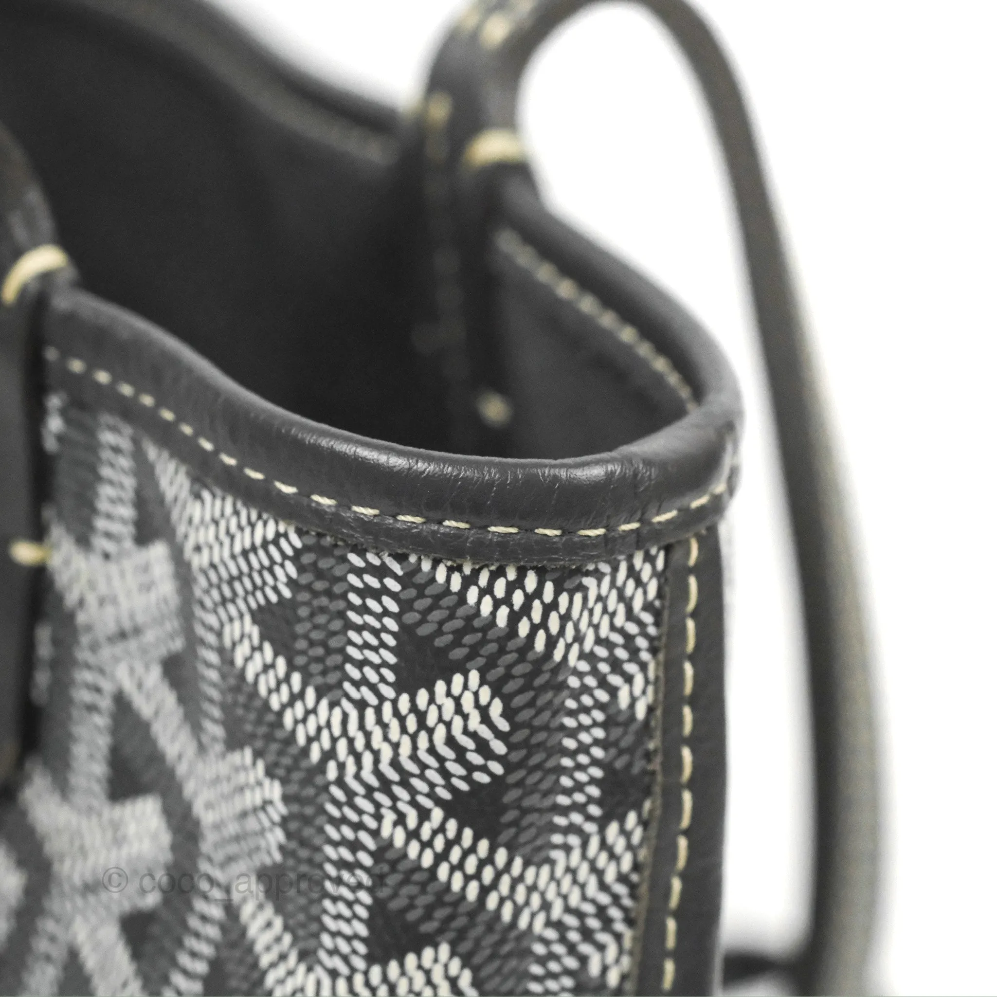 Goyard Anjou Mini Bag Goyardine Canvas Grey