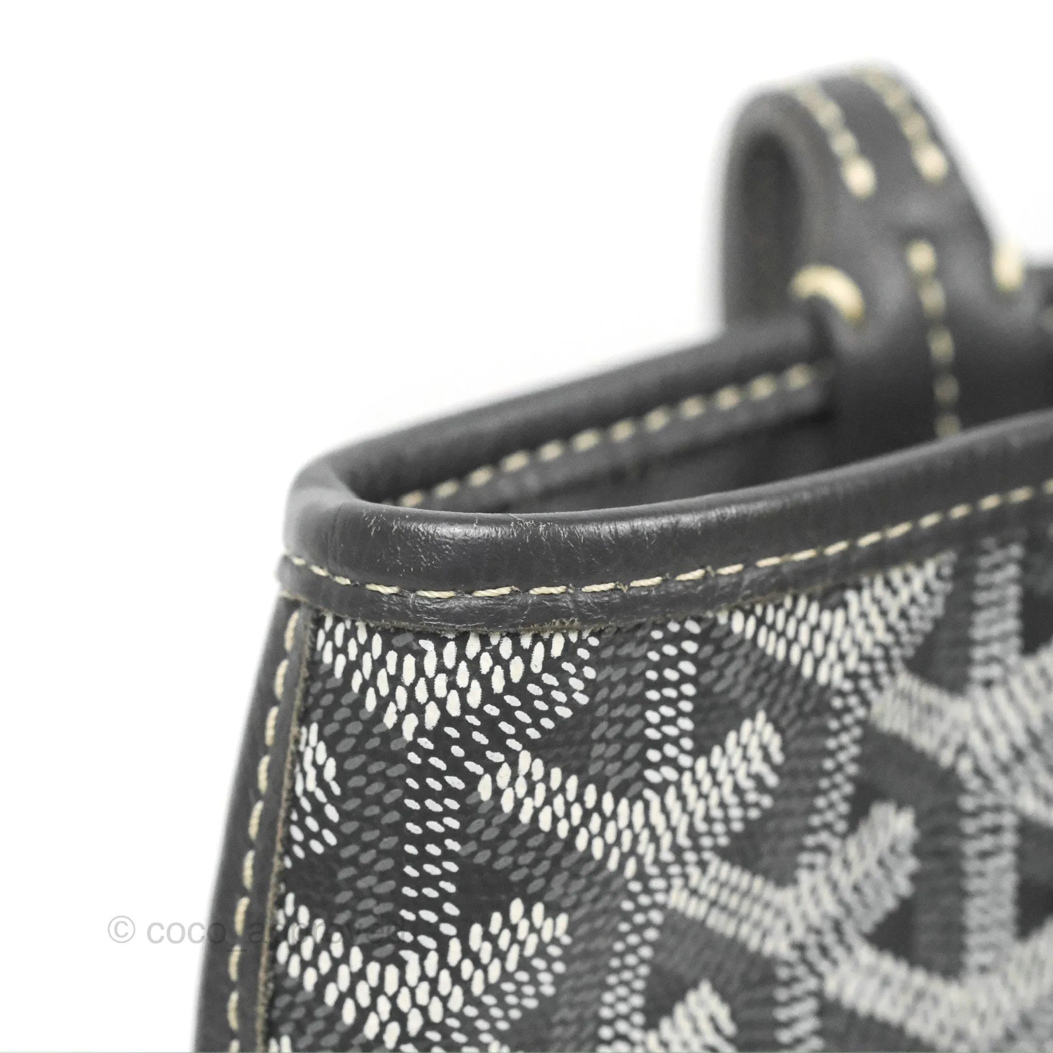 Goyard Anjou Mini Bag Goyardine Canvas Grey