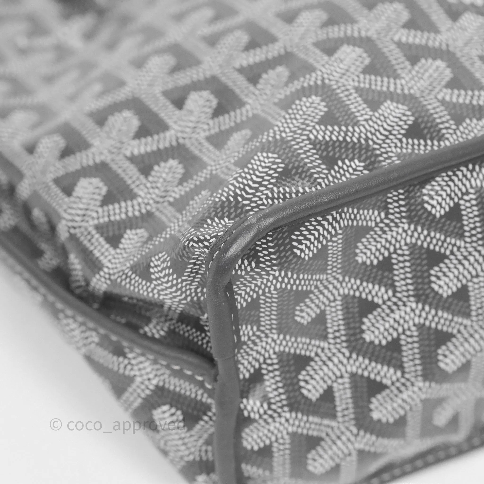 Goyard Anjou Mini Bag Goyardine Canvas Grey