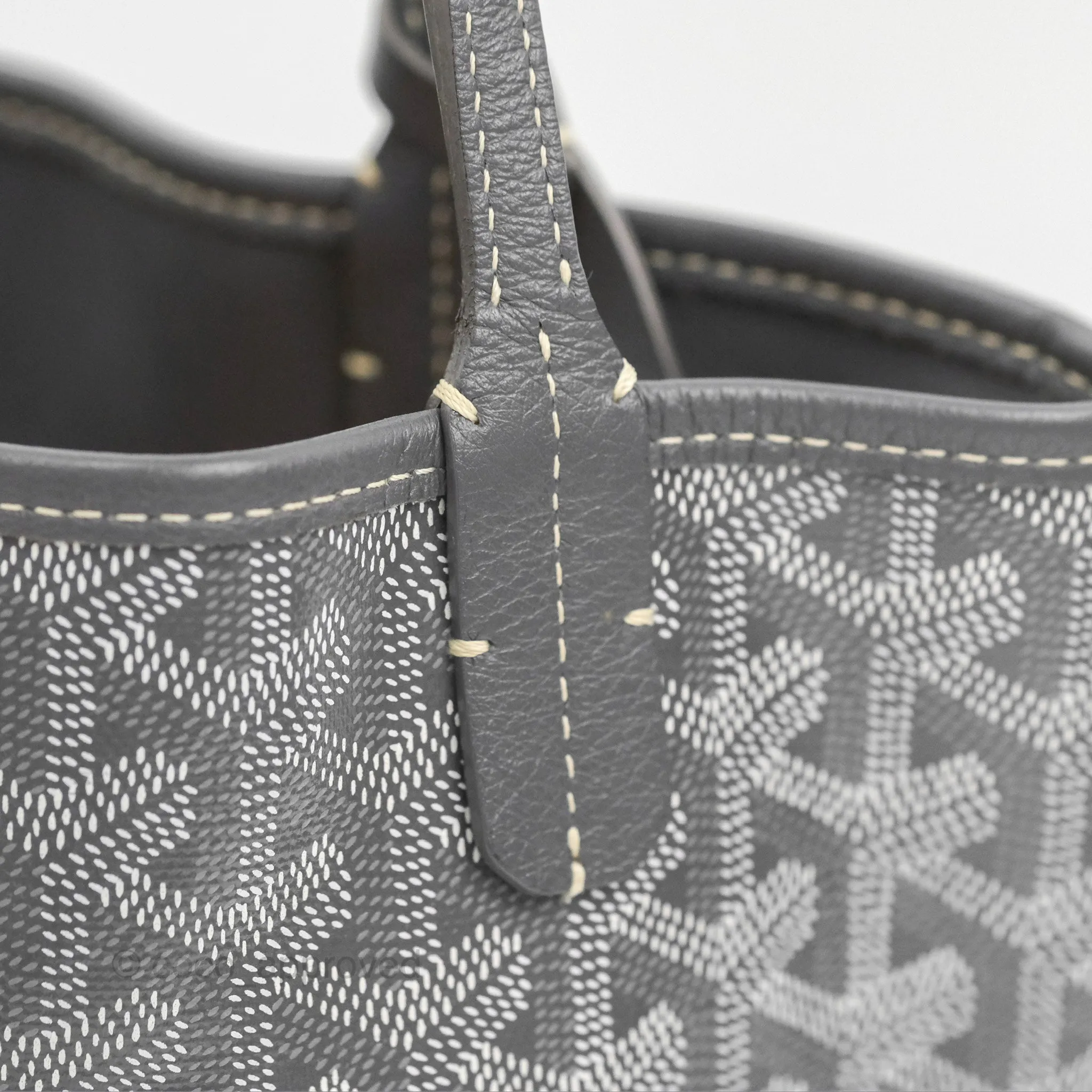 Goyard Anjou Mini Bag Goyardine Canvas Grey