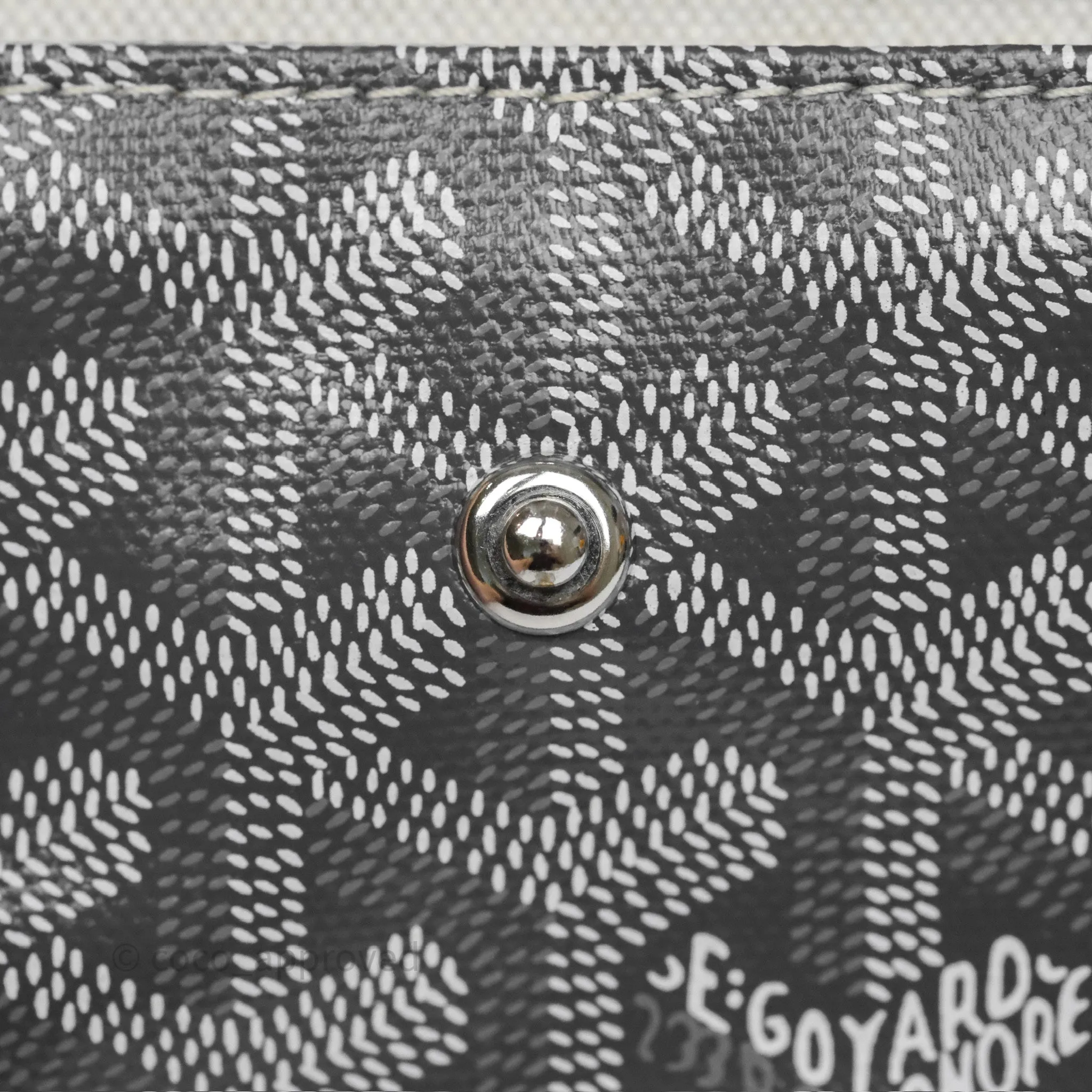 Goyard Anjou Mini Bag Goyardine Canvas Grey