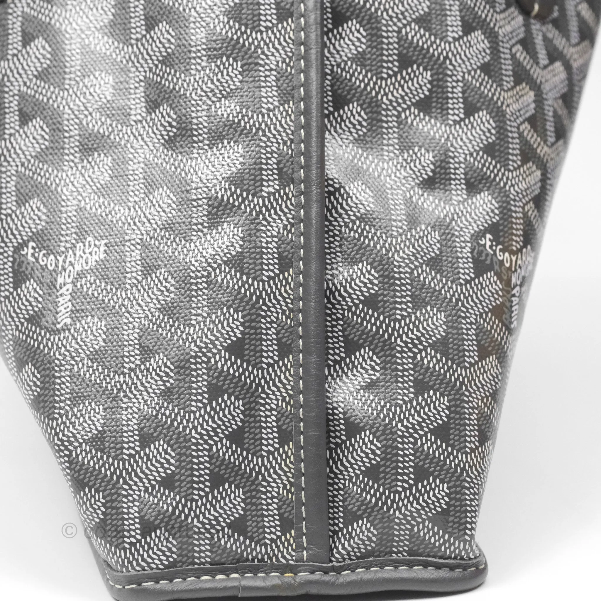 Goyard Anjou Mini Bag Goyardine Canvas Grey