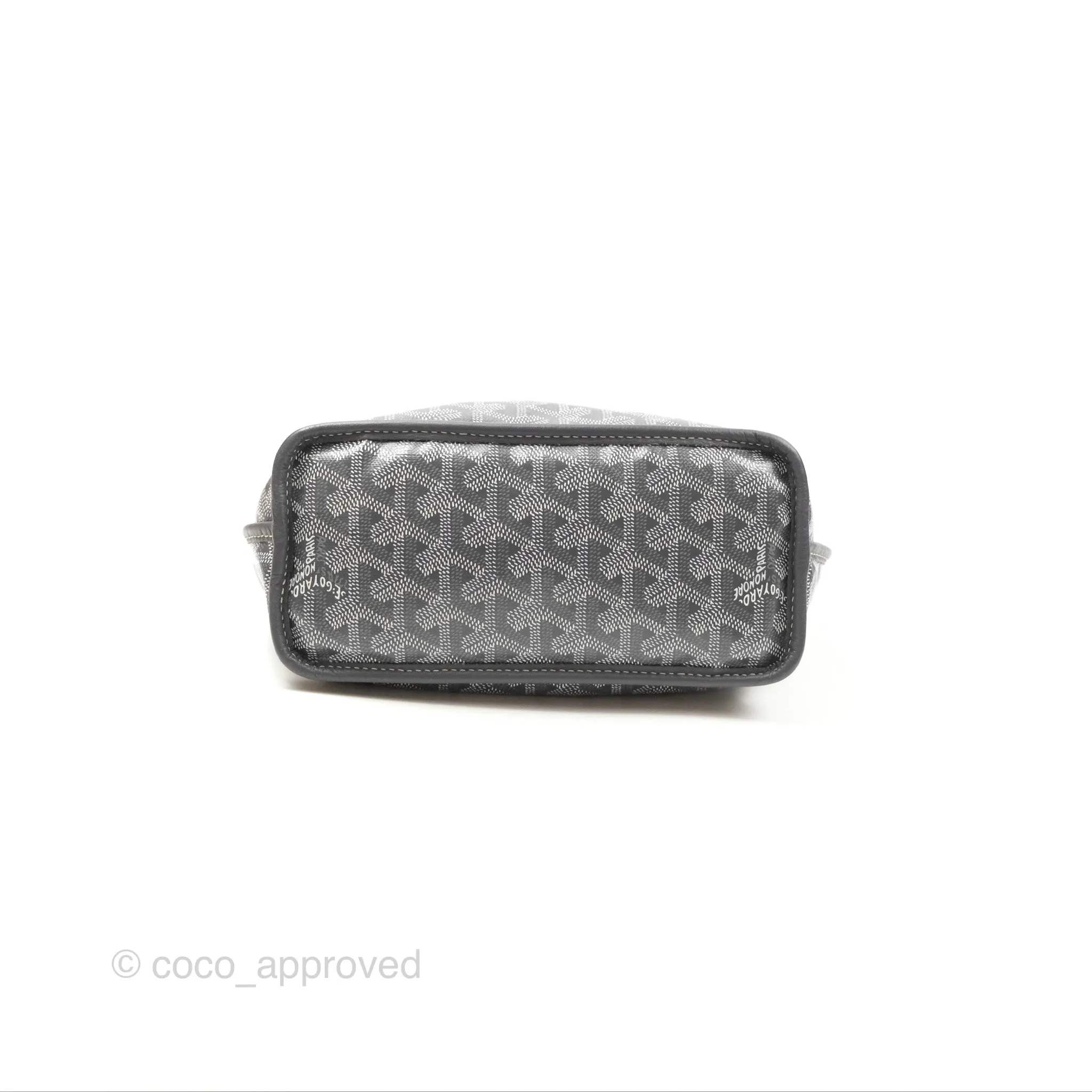 Goyard Anjou Mini Bag Goyardine Canvas Grey