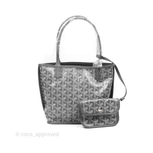 Goyard Anjou Mini Bag Goyardine Canvas Grey