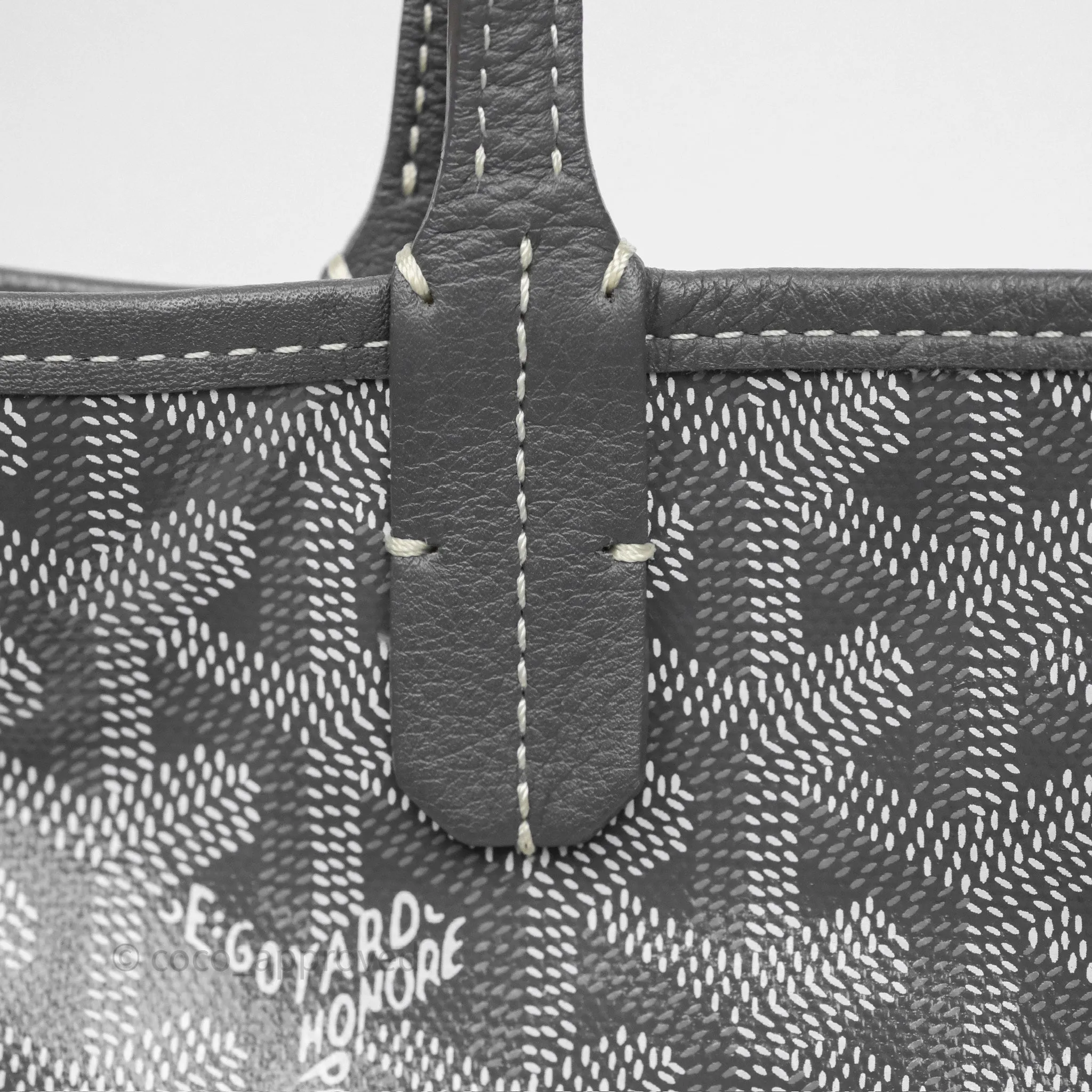 Goyard Anjou Mini Bag Goyardine Canvas Grey