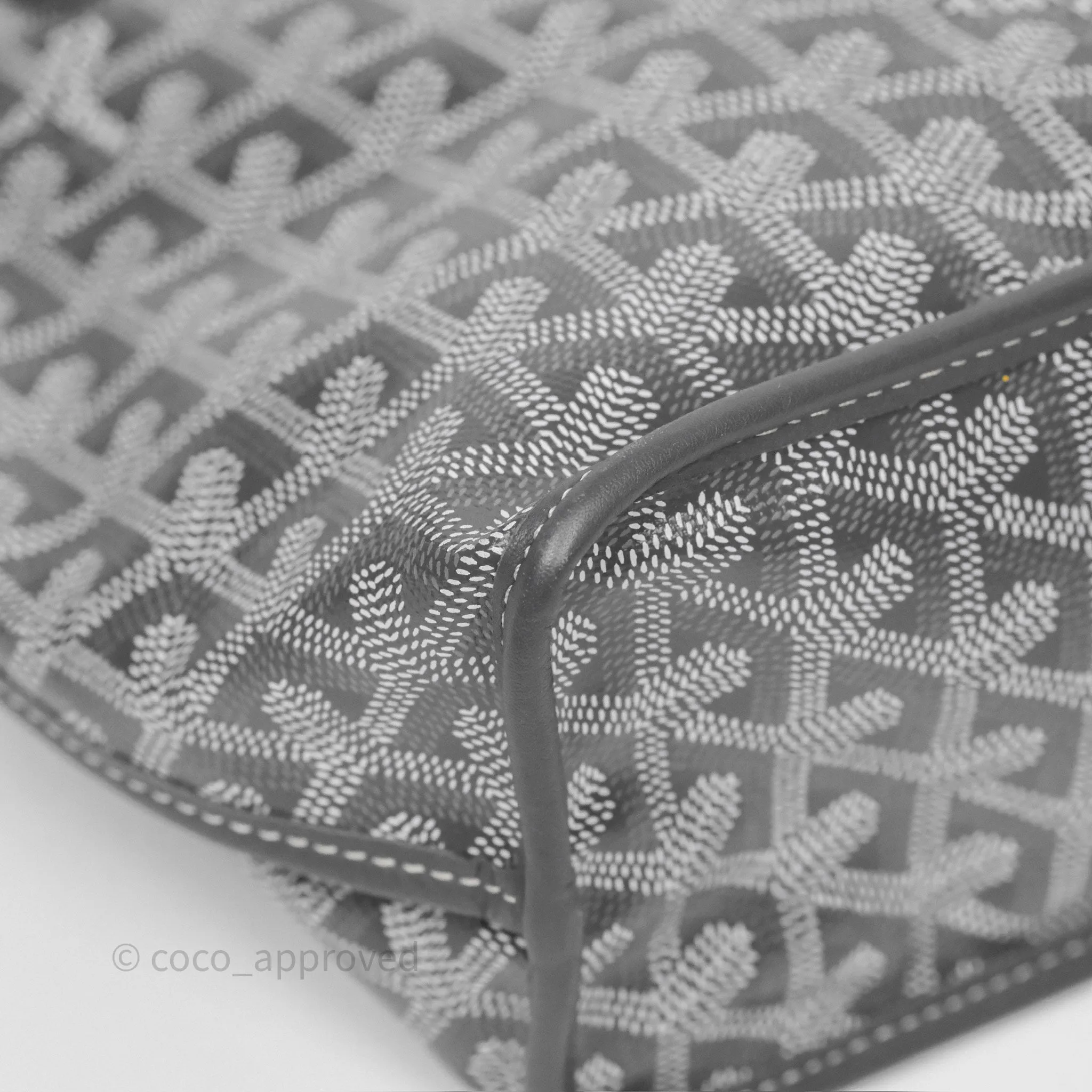 Goyard Anjou Mini Bag Goyardine Canvas Grey