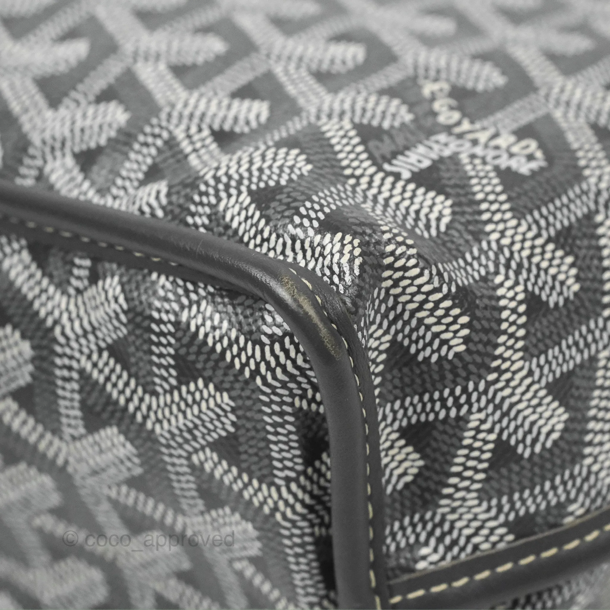 Goyard Anjou Mini Bag Goyardine Canvas Grey