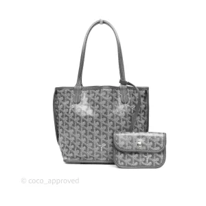 Goyard Anjou Mini Bag Goyardine Canvas Grey