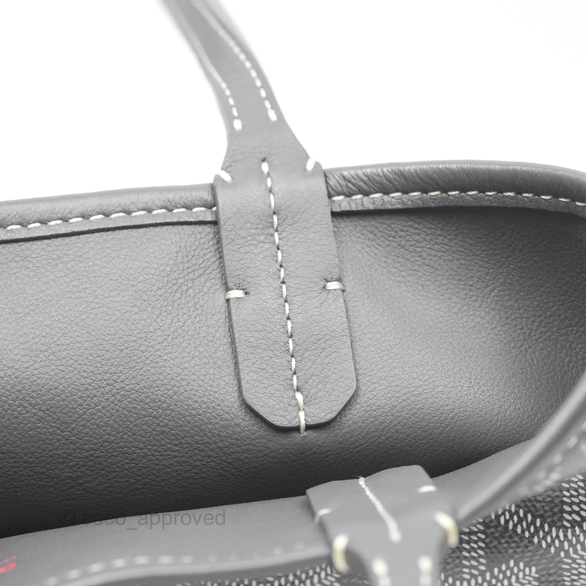 Goyard Anjou Mini Bag Goyardine Canvas Grey