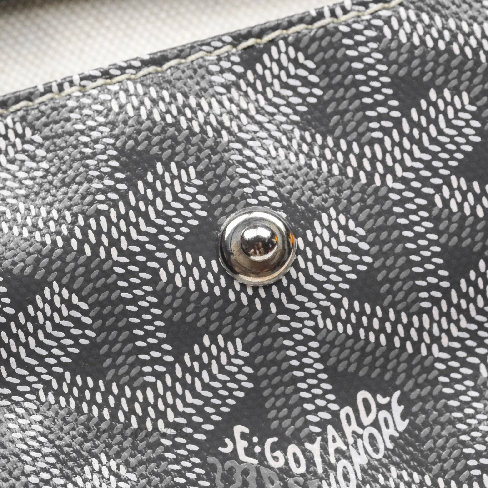 Goyard Anjou Mini Bag Goyardine Canvas Grey