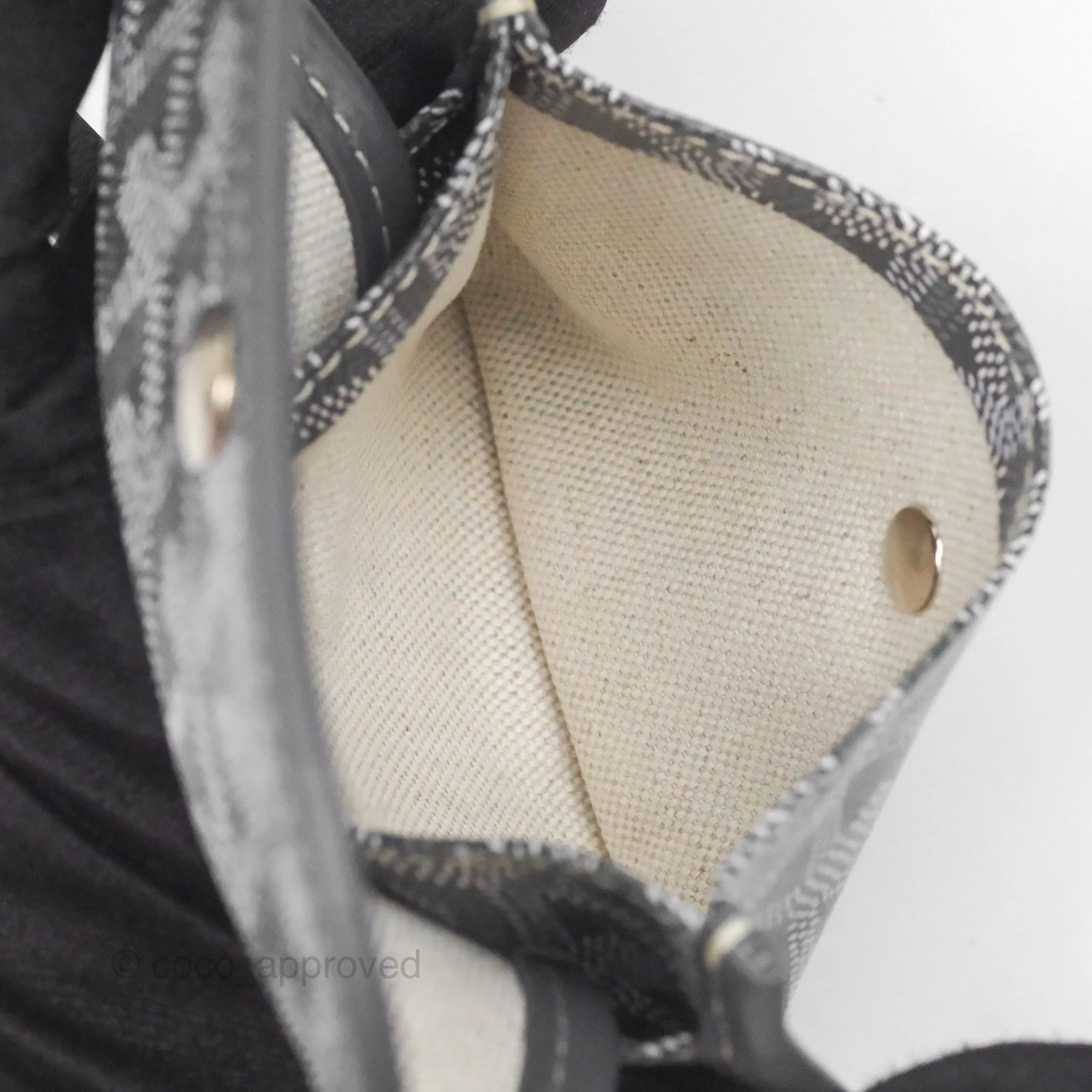 Goyard Anjou Mini Bag Goyardine Canvas Grey