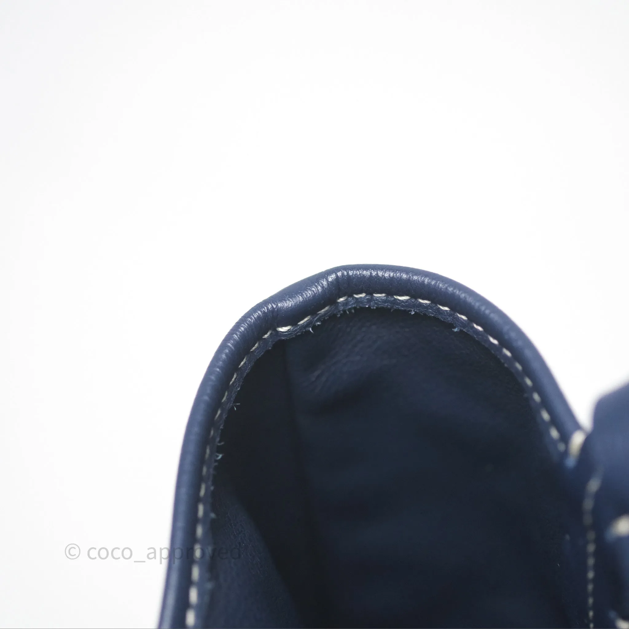Goyard Anjou Mini Bag Goyardine Canvas Navy