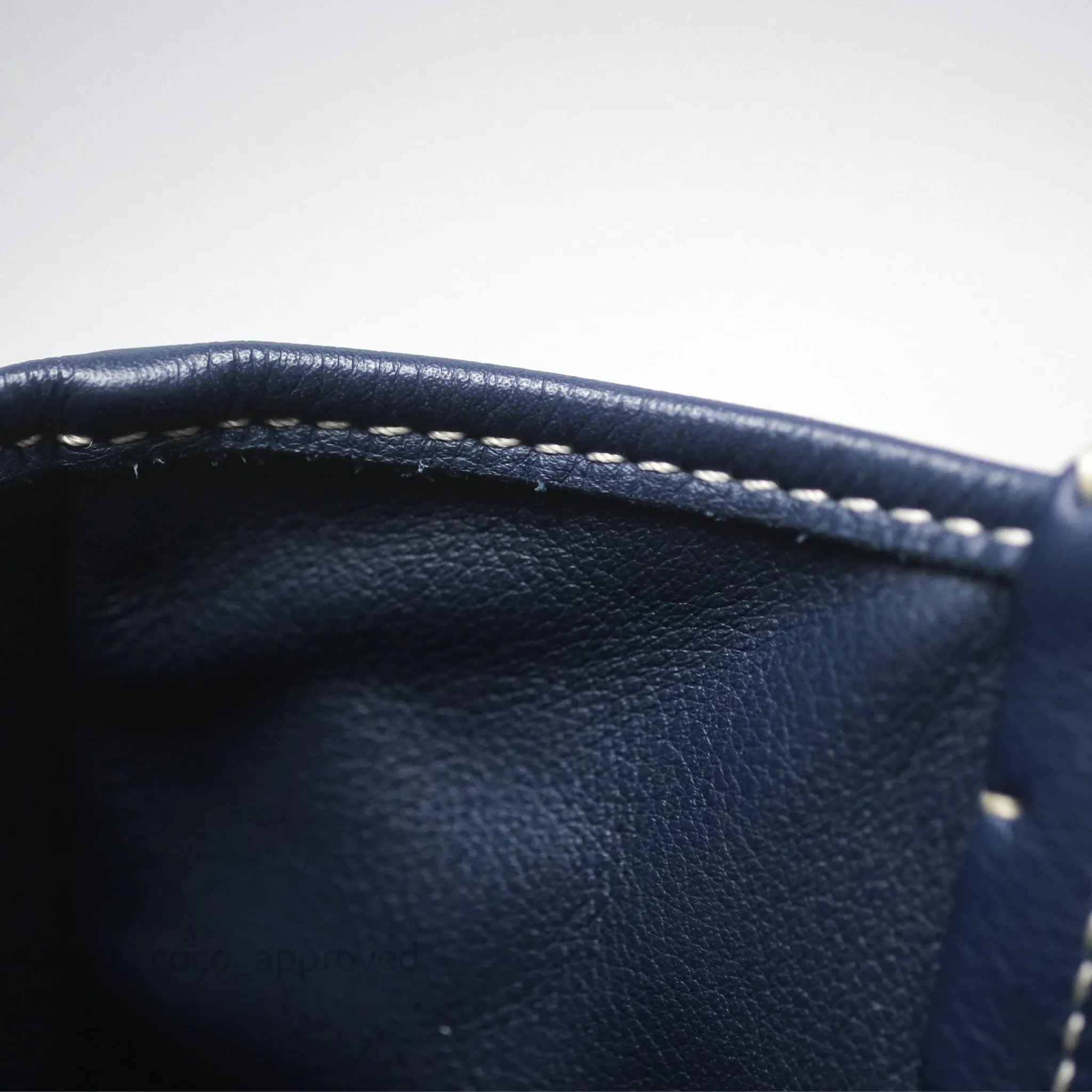 Goyard Anjou Mini Bag Goyardine Canvas Navy