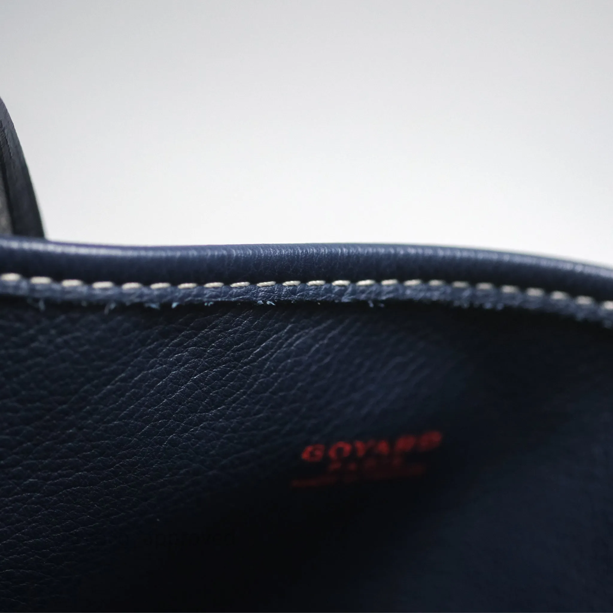 Goyard Anjou Mini Bag Goyardine Canvas Navy
