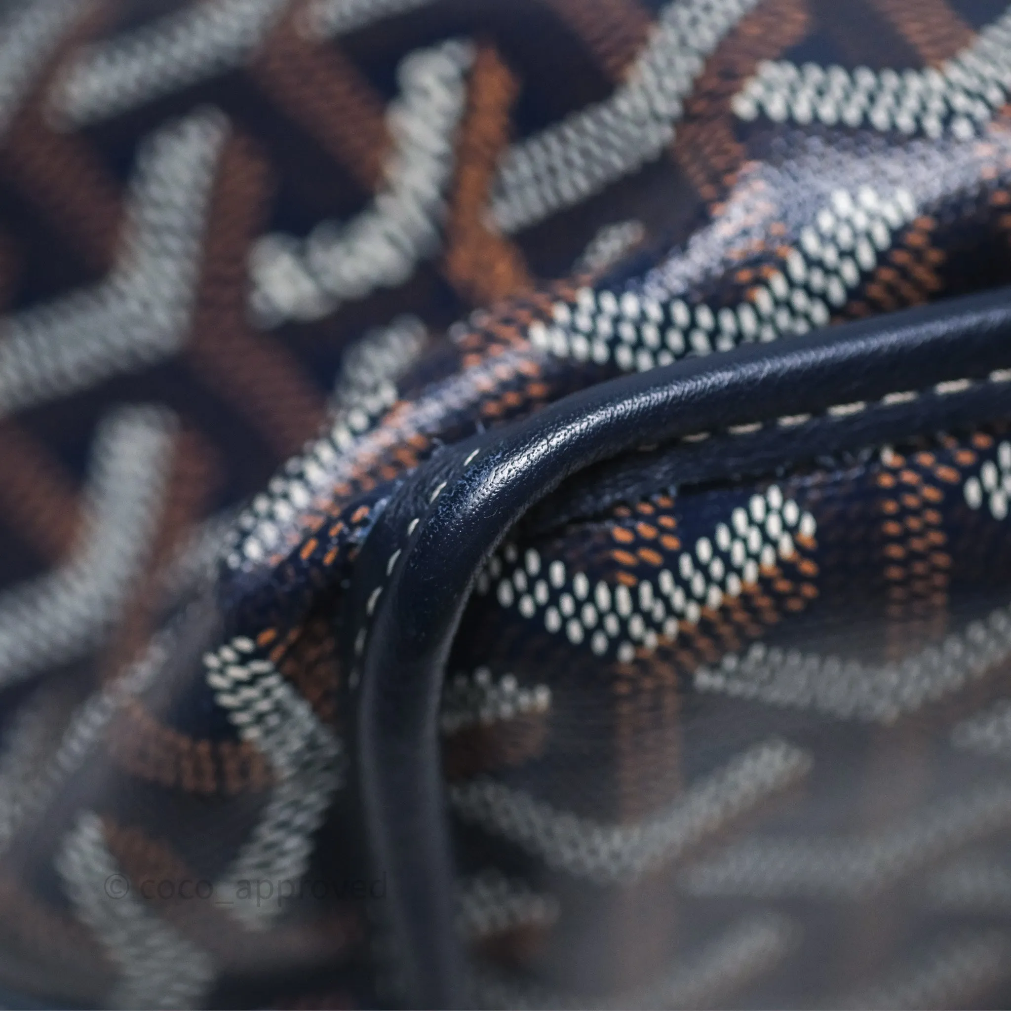 Goyard Anjou Mini Bag Goyardine Canvas Navy