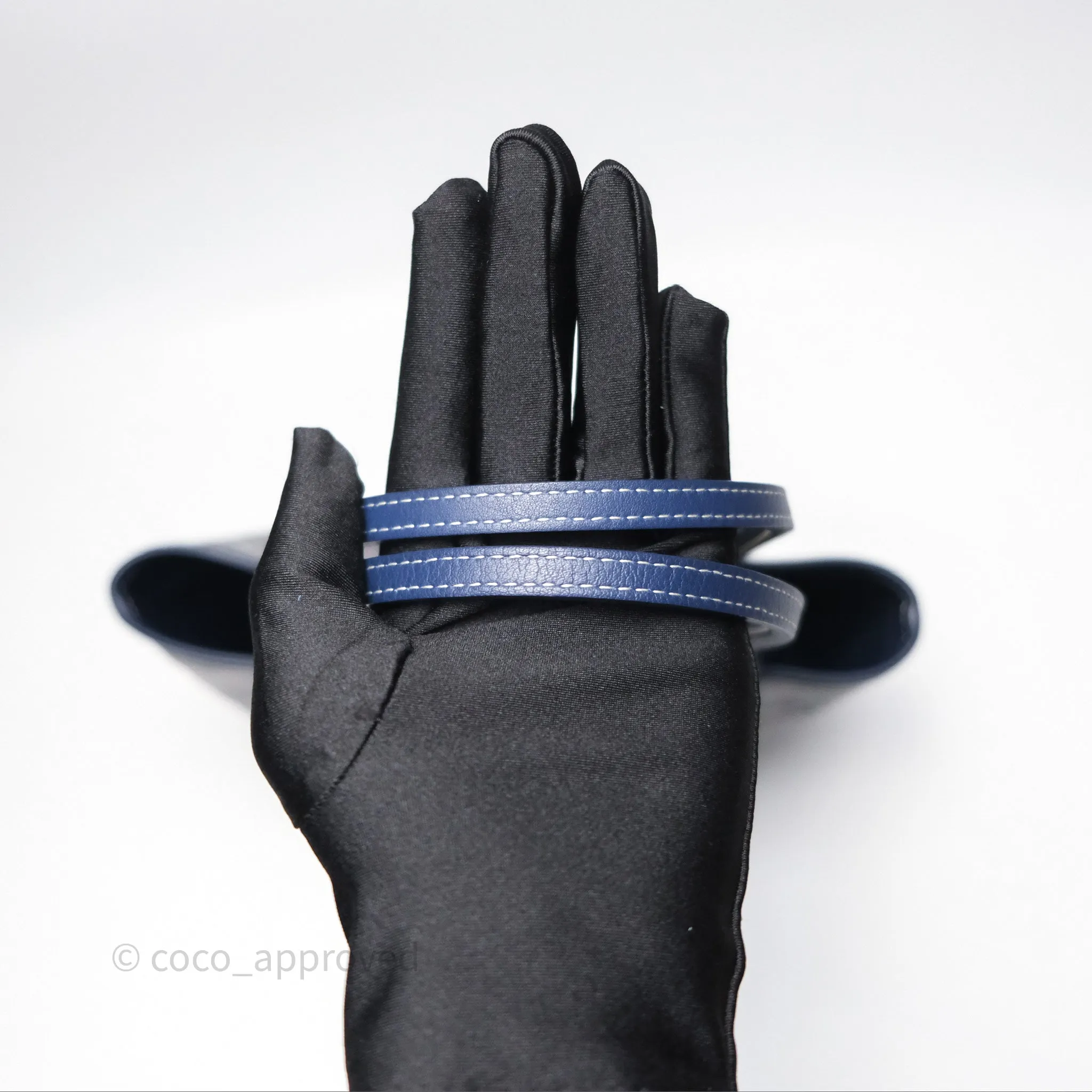 Goyard Anjou Mini Bag Goyardine Canvas Navy