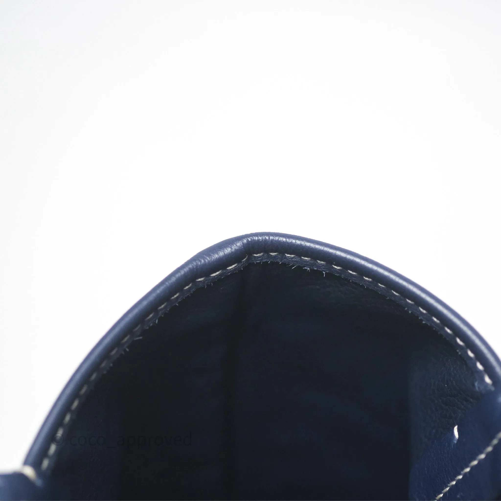 Goyard Anjou Mini Bag Goyardine Canvas Navy