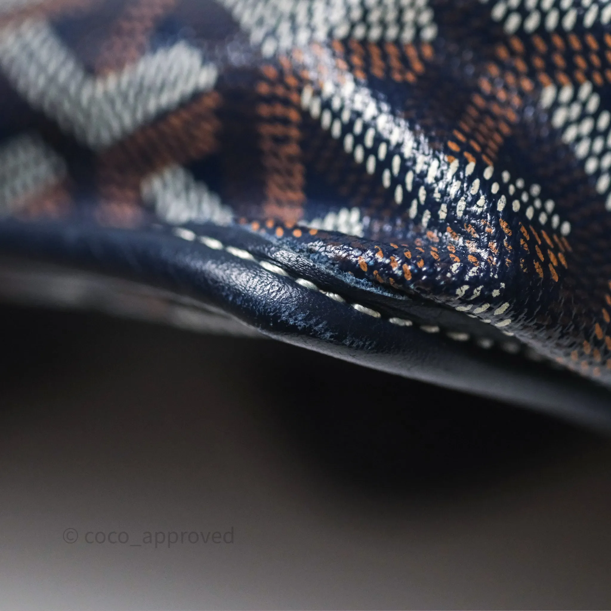 Goyard Anjou Mini Bag Goyardine Canvas Navy