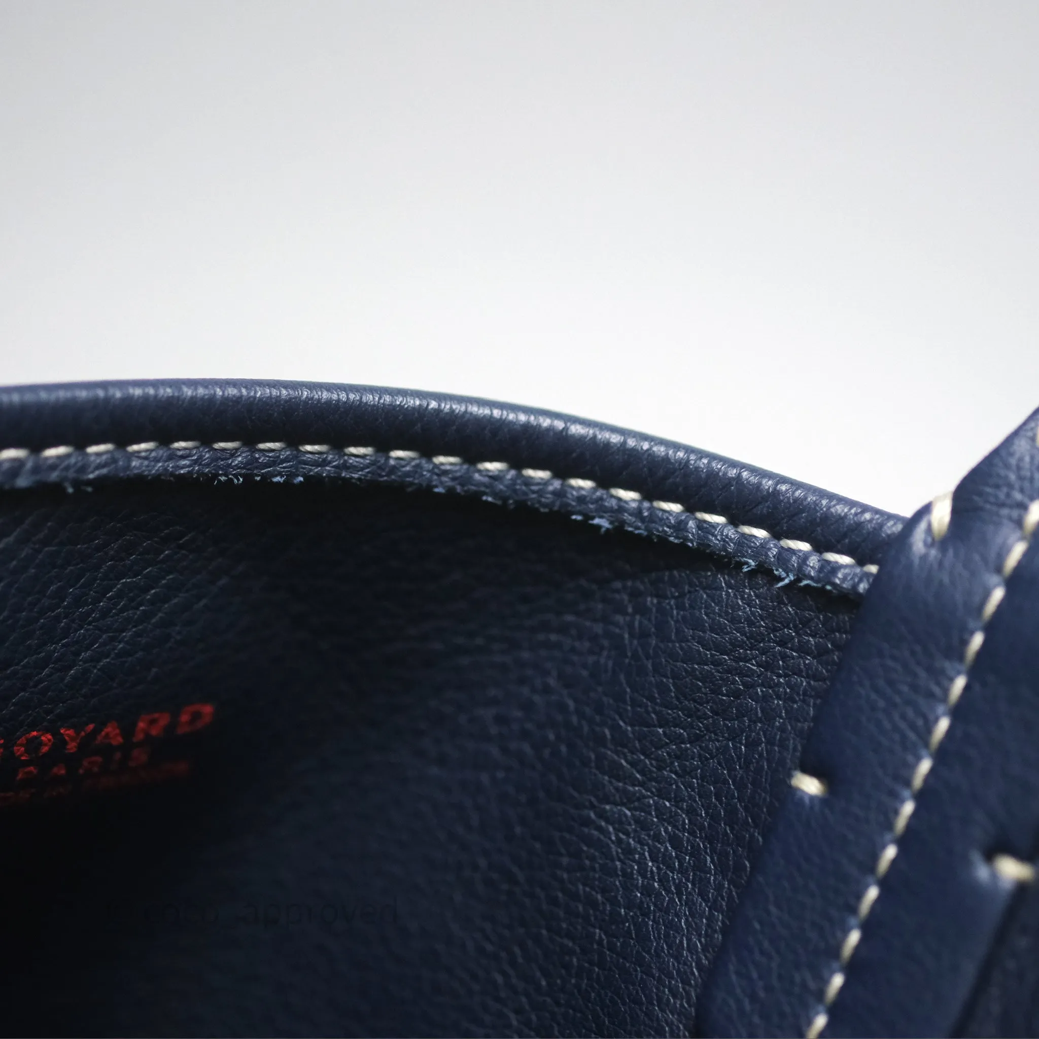 Goyard Anjou Mini Bag Goyardine Canvas Navy
