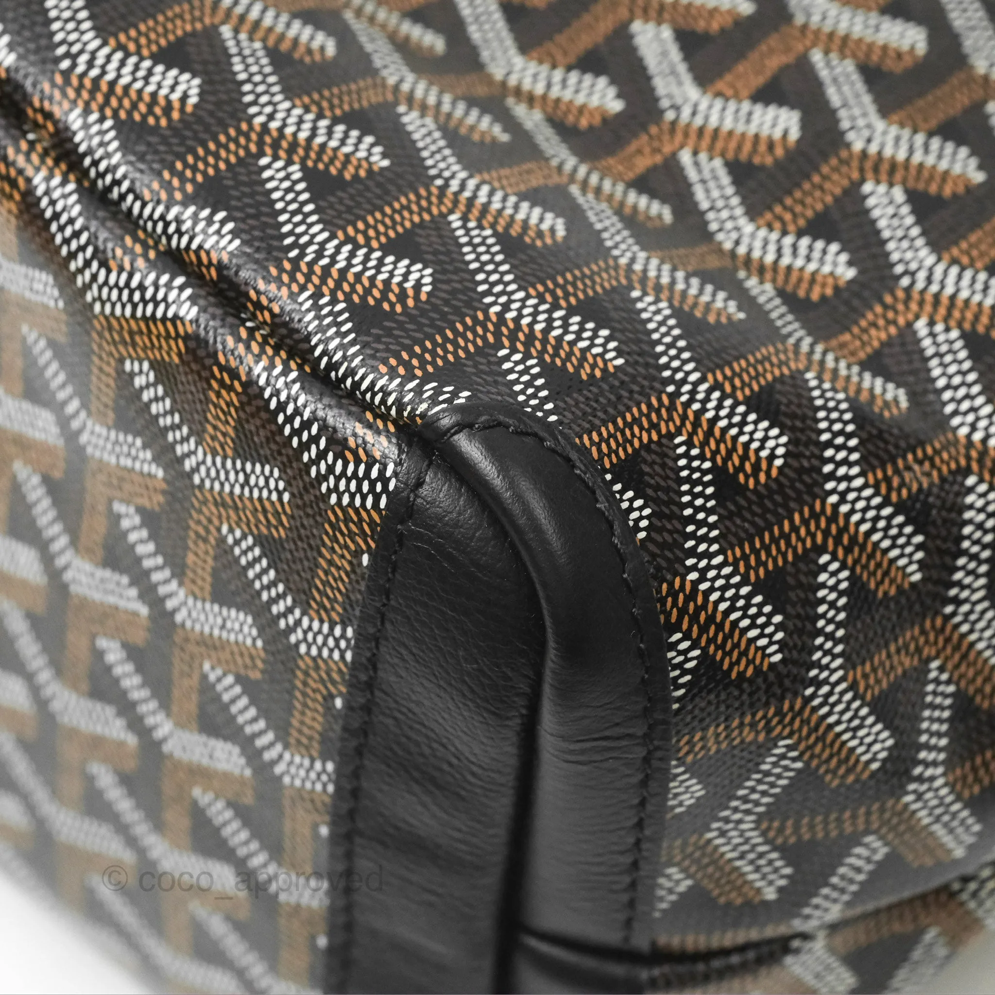 Goyard Artois Goyardine Canvas PM Black