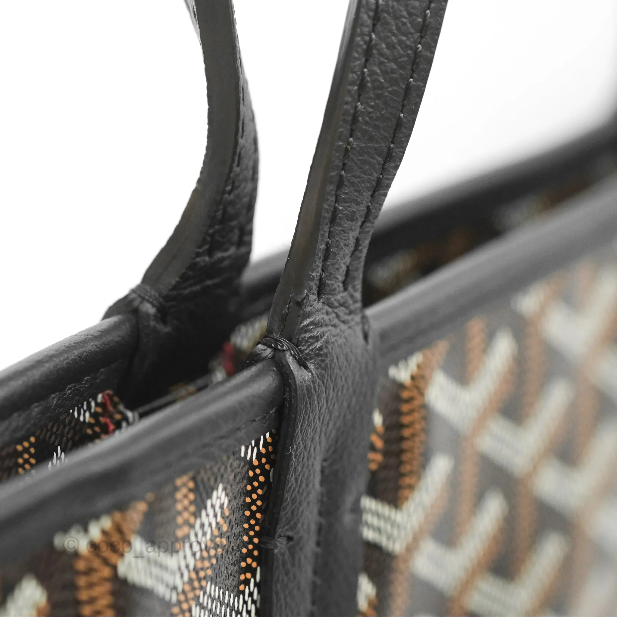 Goyard Artois Goyardine Canvas PM Black