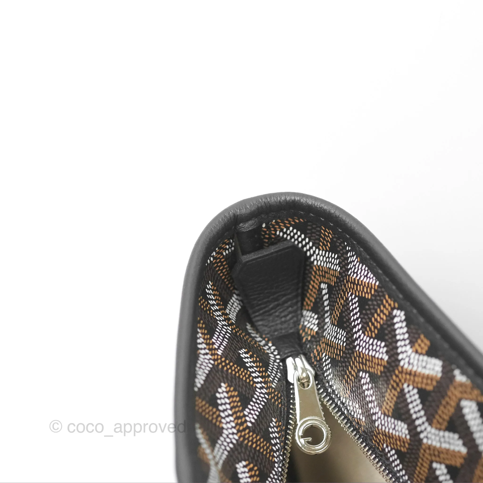 Goyard Artois Goyardine Canvas PM Black