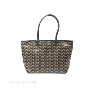 Goyard Artois Goyardine Canvas PM Black