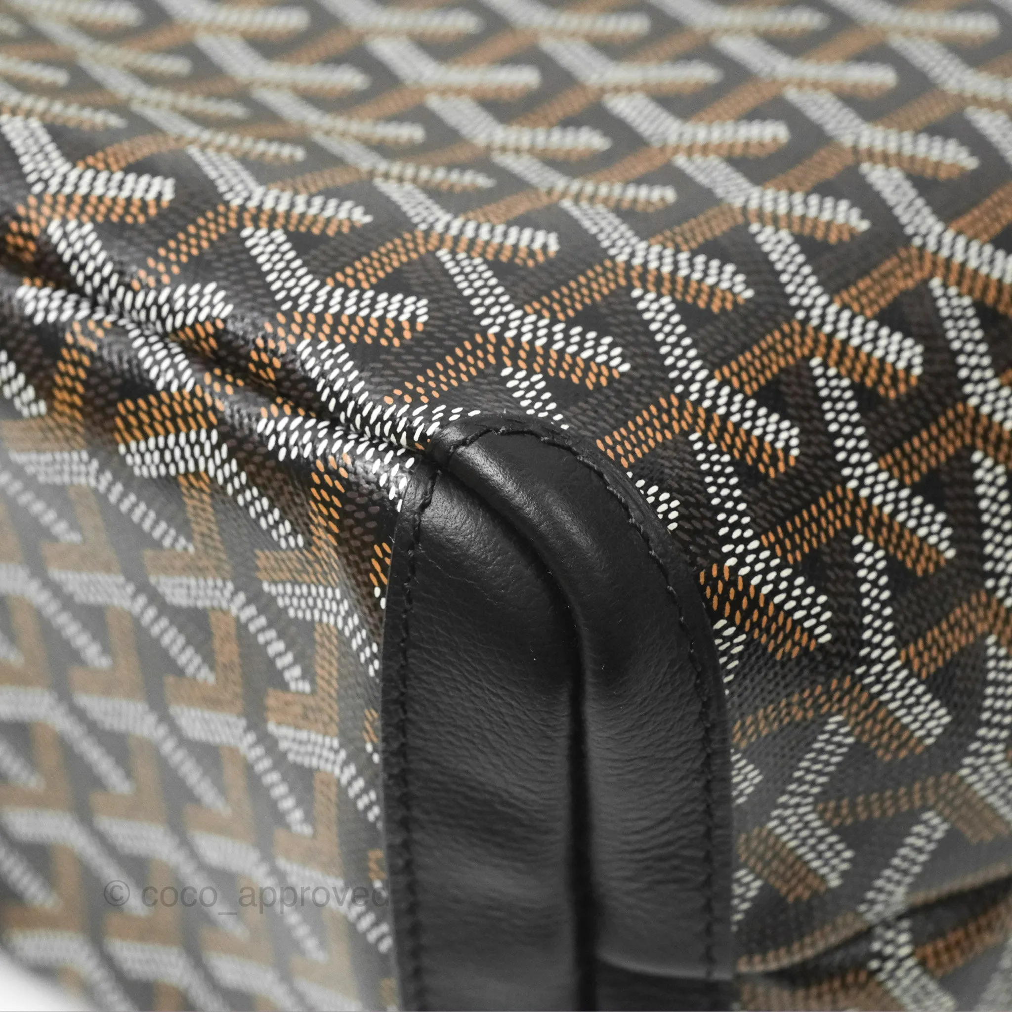 Goyard Artois Goyardine Canvas PM Black