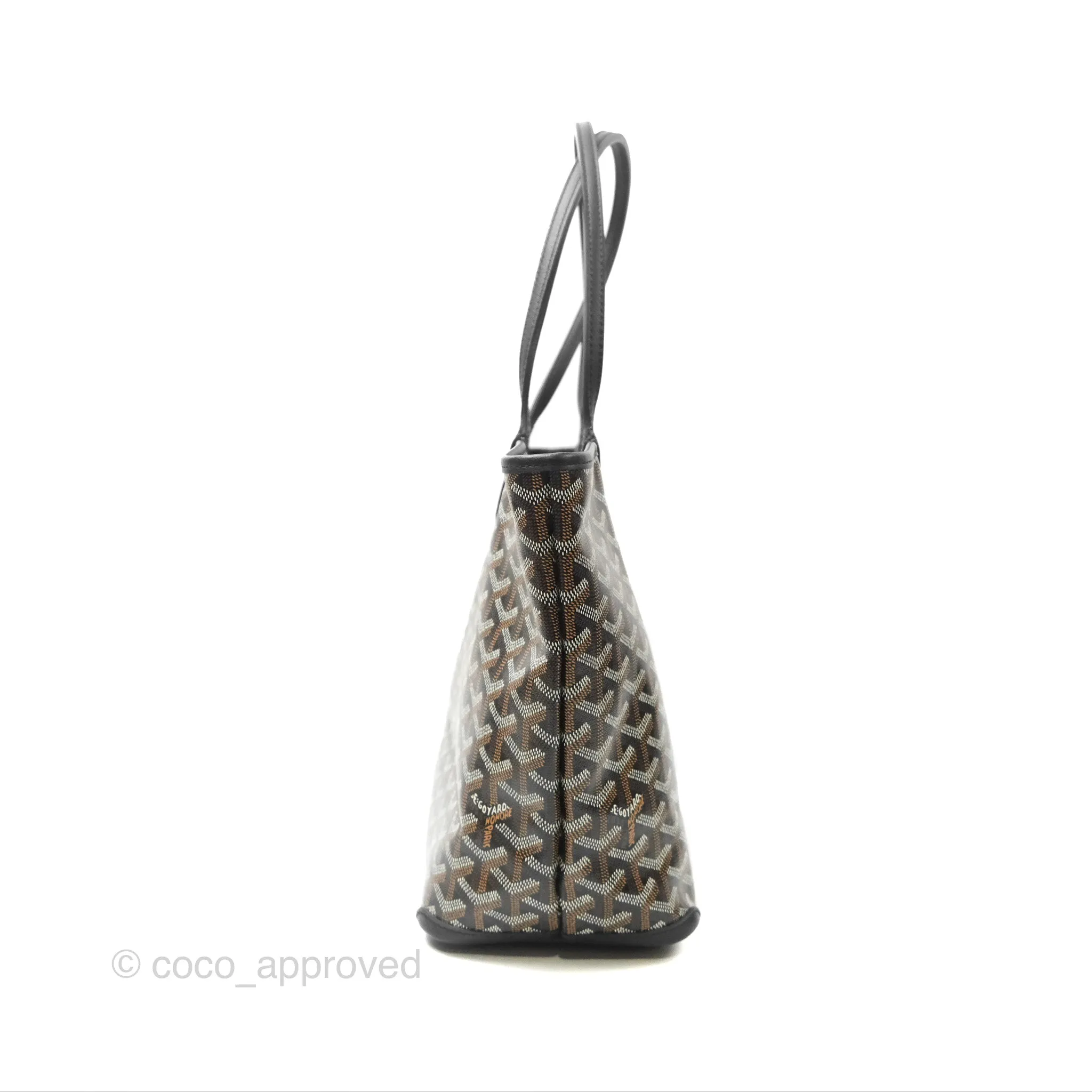 Goyard Artois Goyardine Canvas PM Black