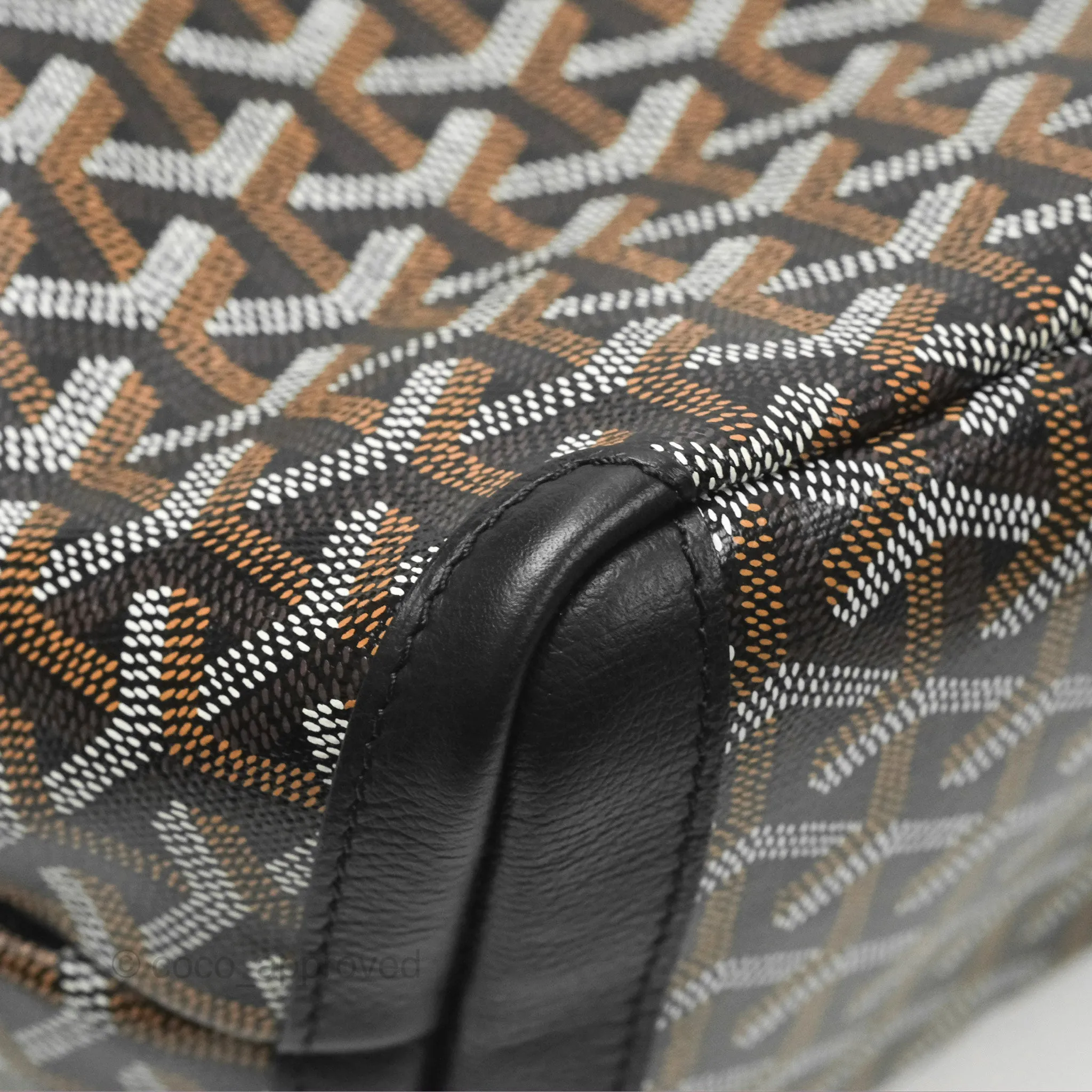 Goyard Artois Goyardine Canvas PM Black