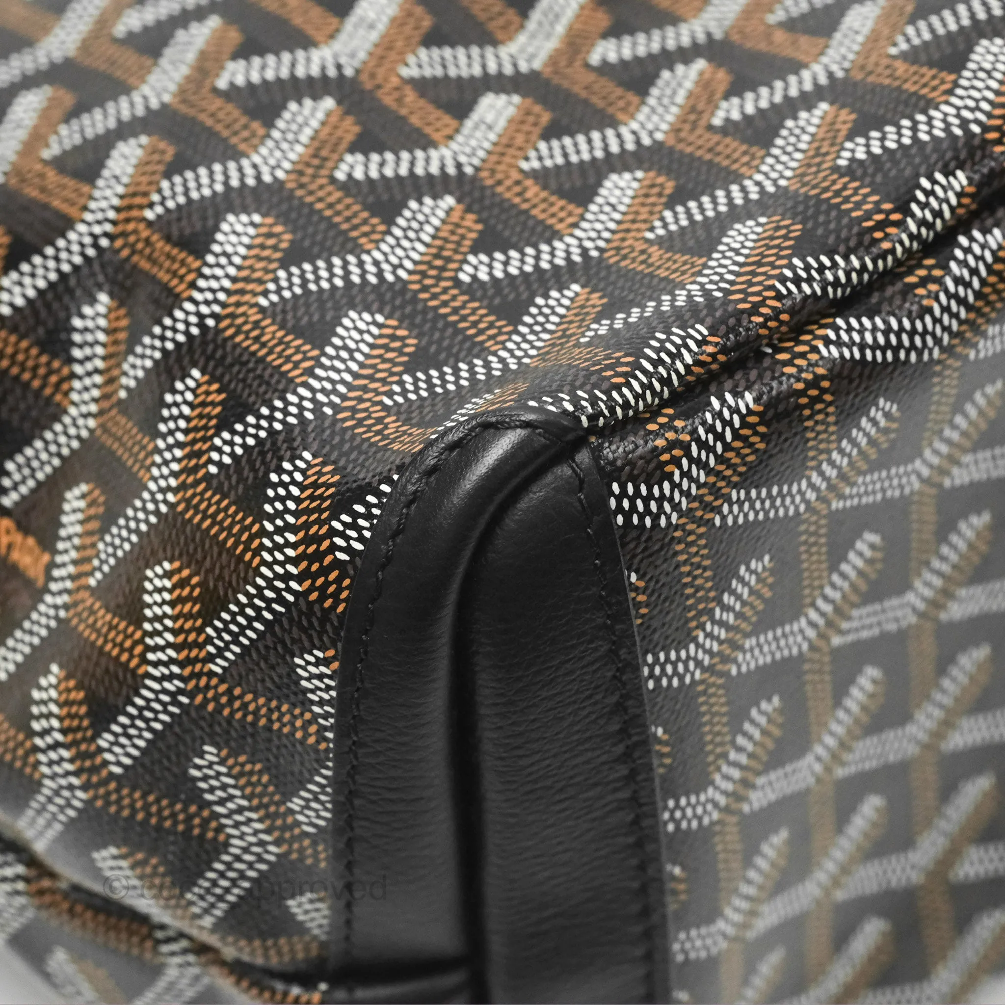 Goyard Artois Goyardine Canvas PM Black