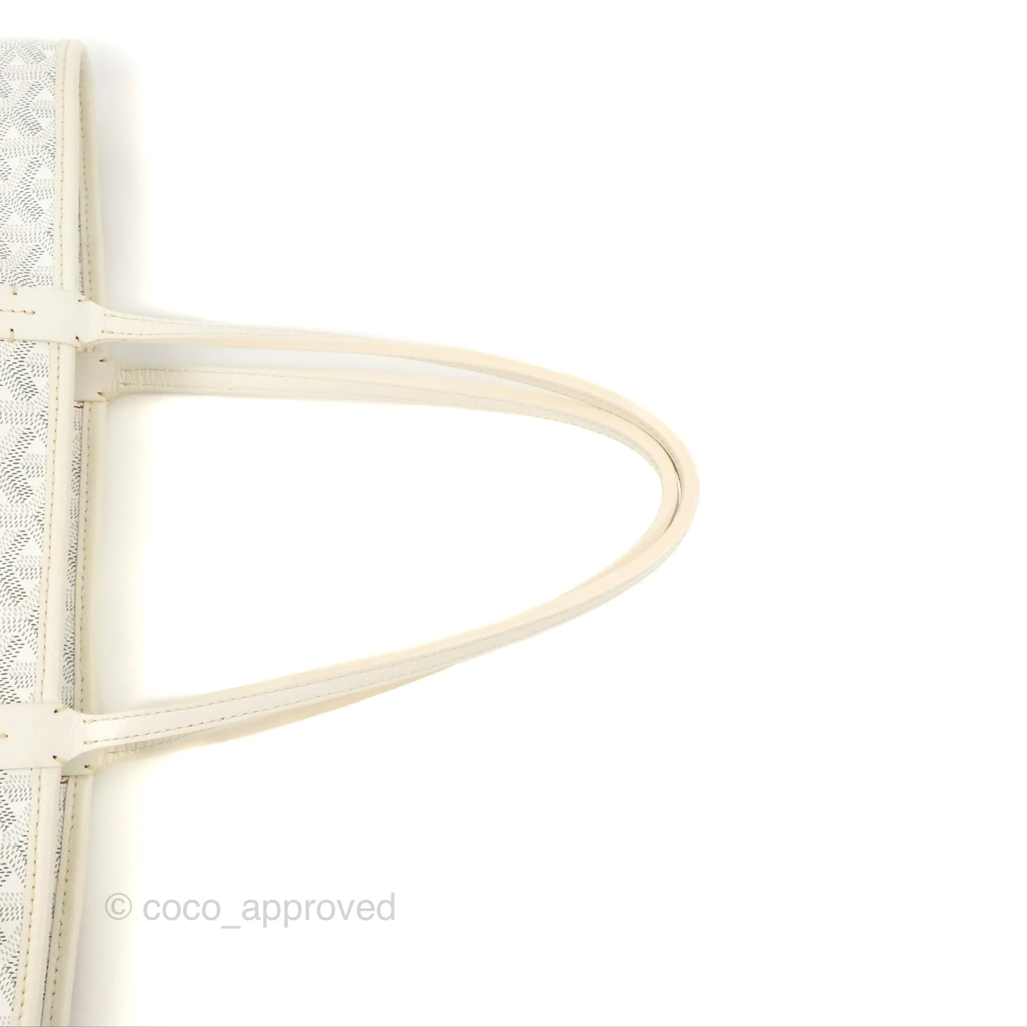 Goyard Artois Goyardine Canvas PM White