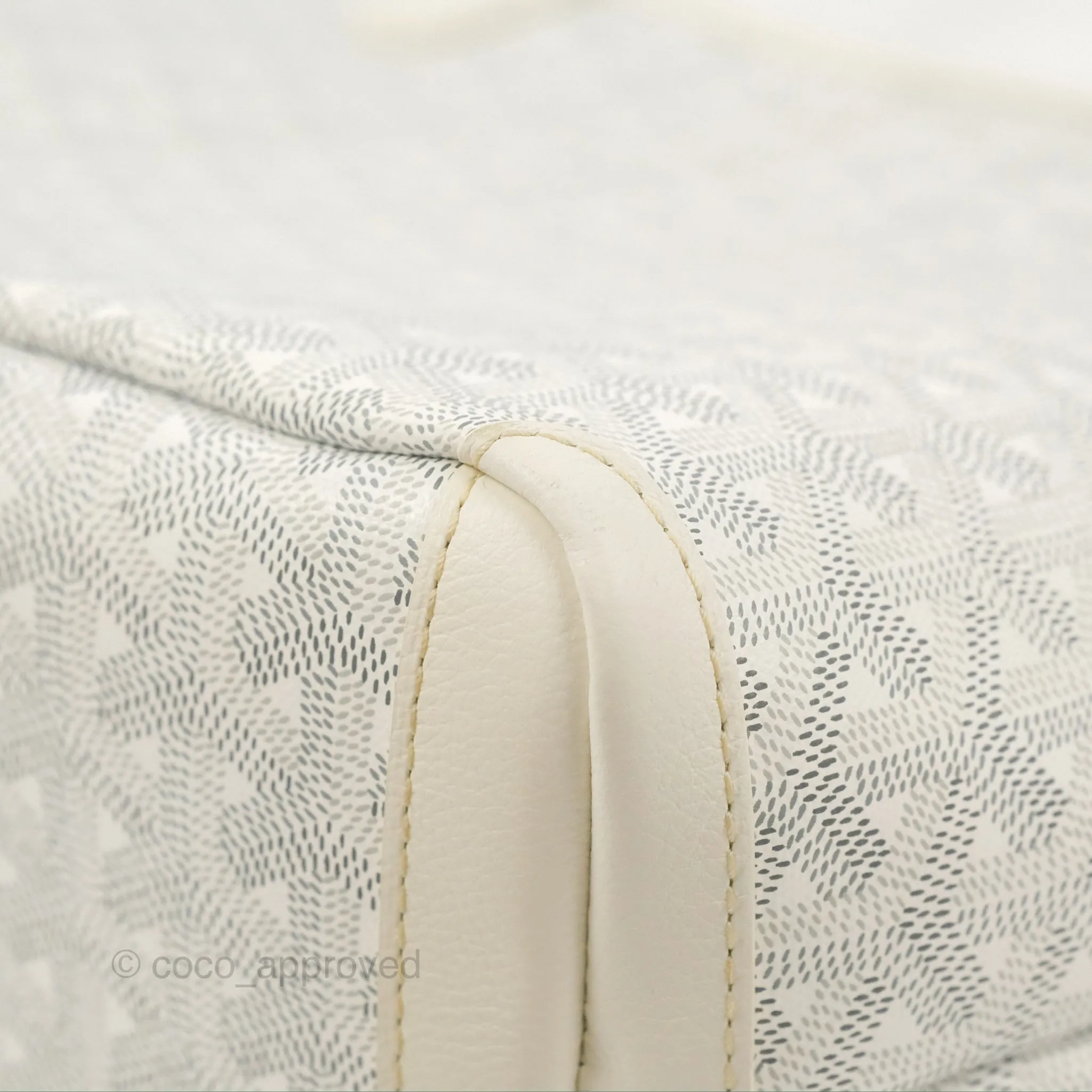 Goyard Artois Goyardine Canvas PM White