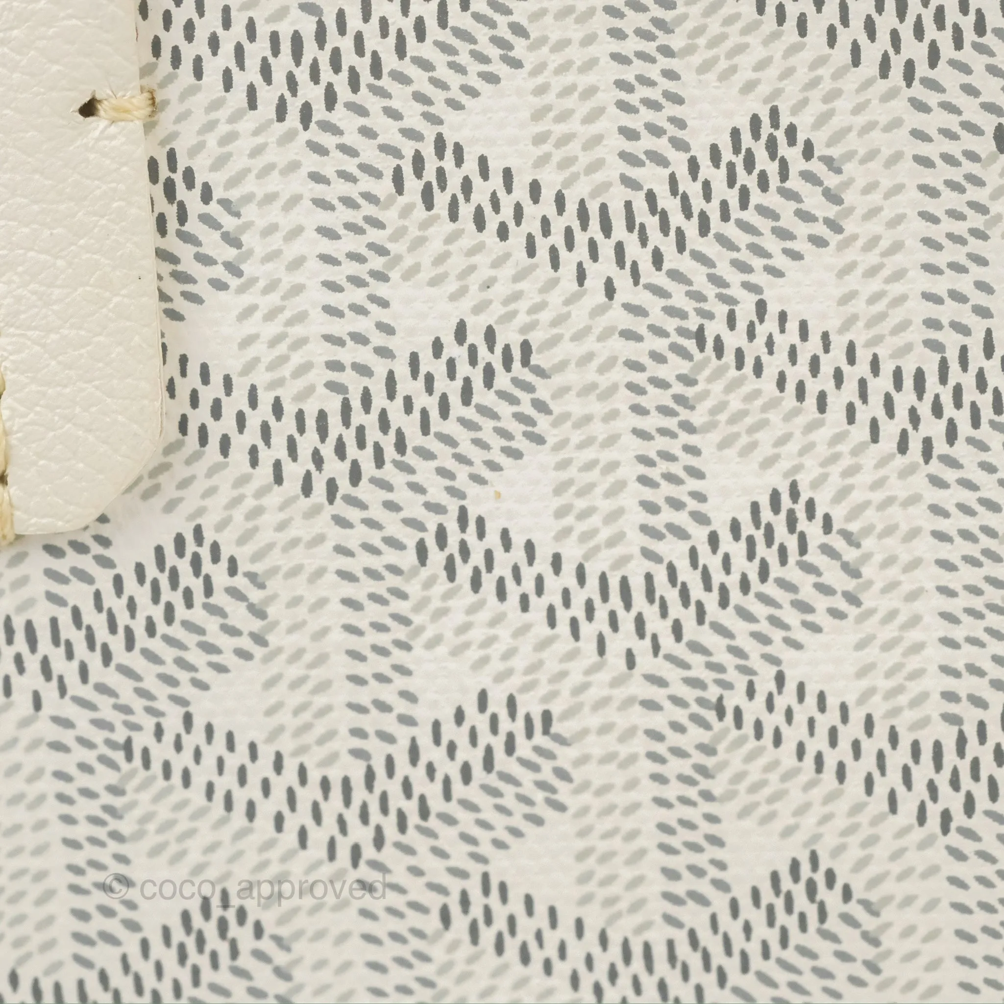 Goyard Artois Goyardine Canvas PM White