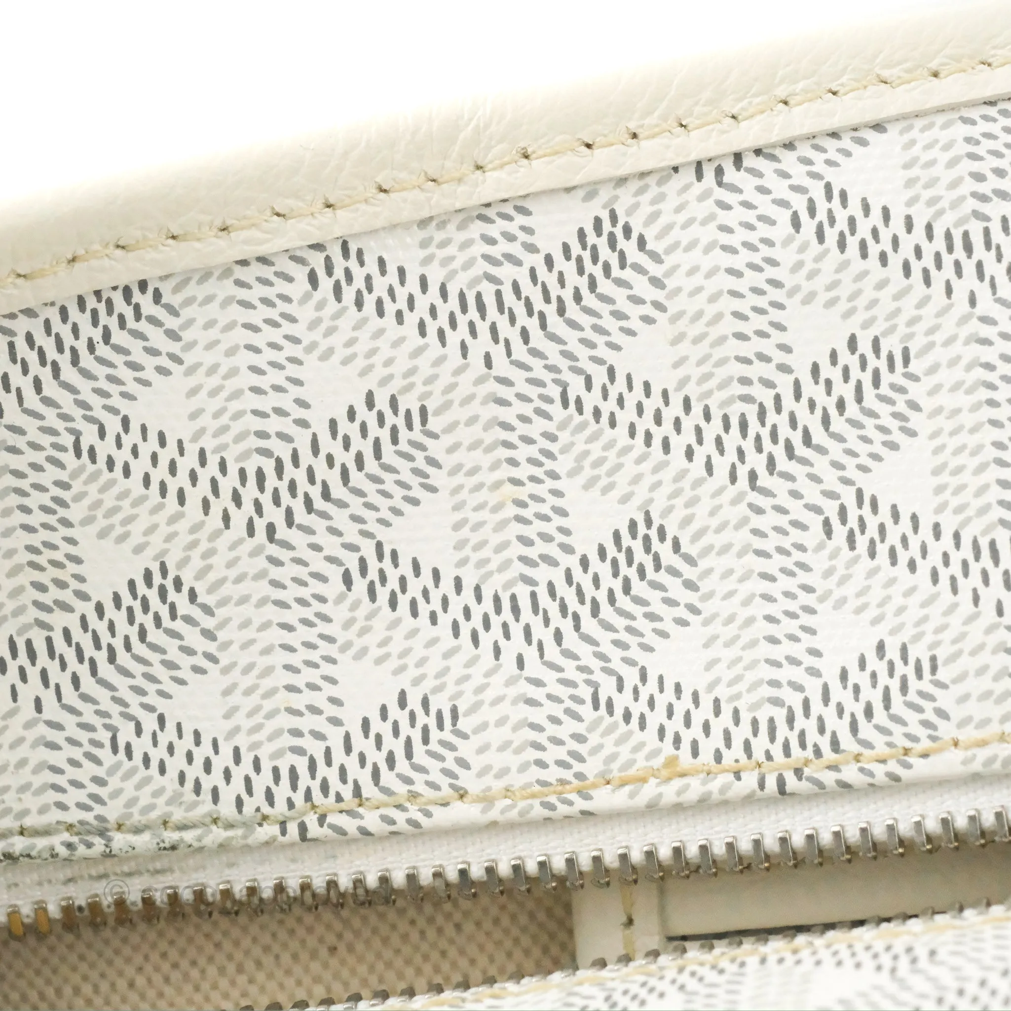 Goyard Artois Goyardine Canvas PM White