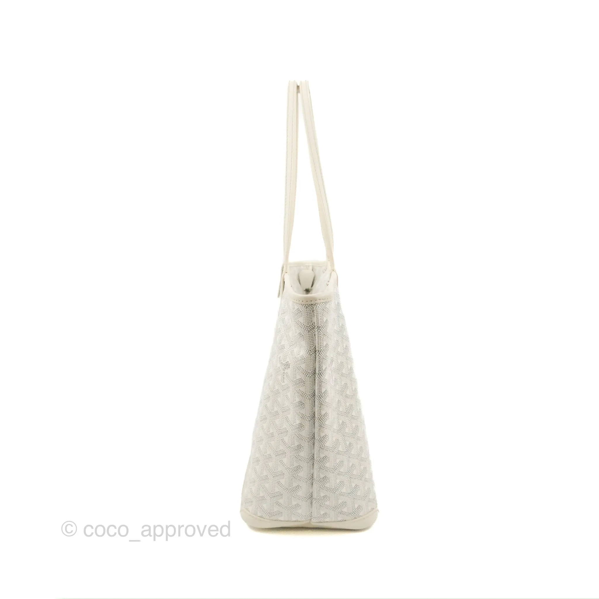 Goyard Artois Goyardine Canvas PM White
