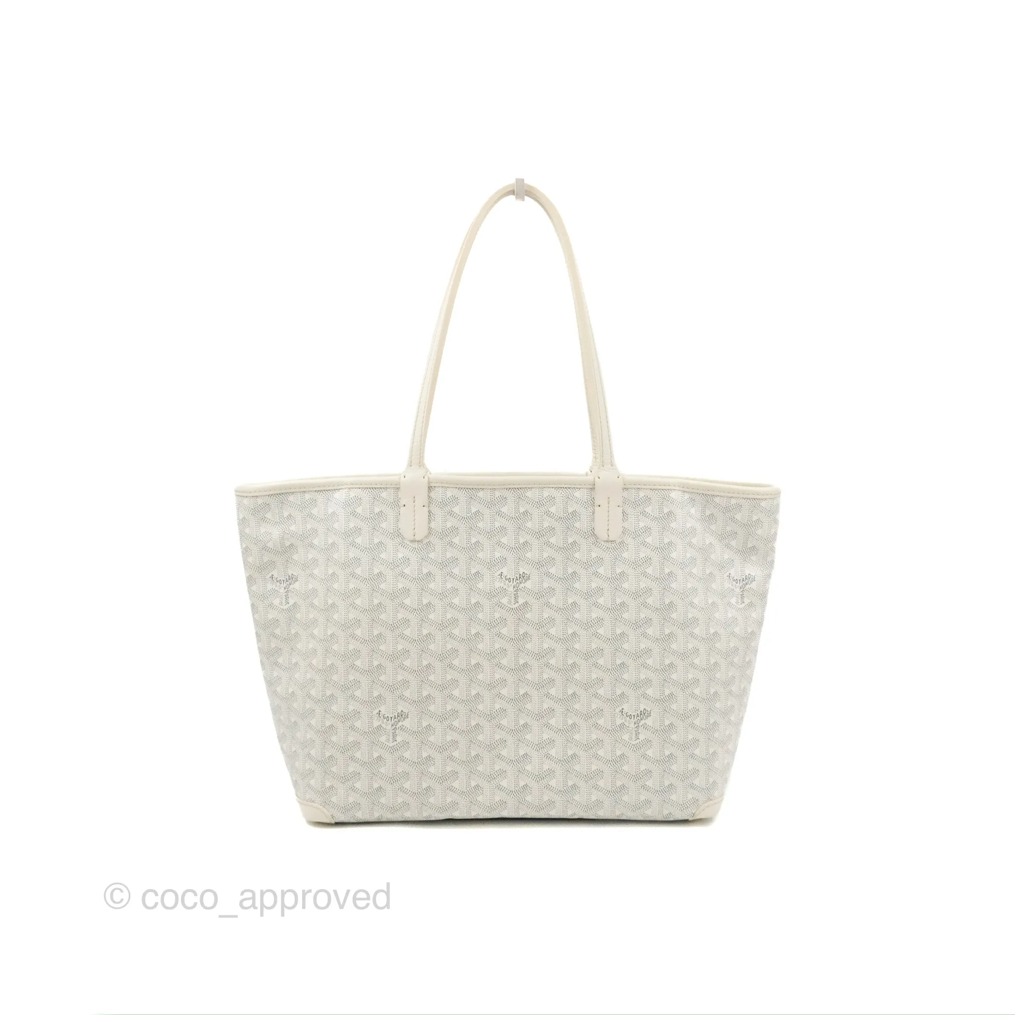 Goyard Artois Goyardine Canvas PM White