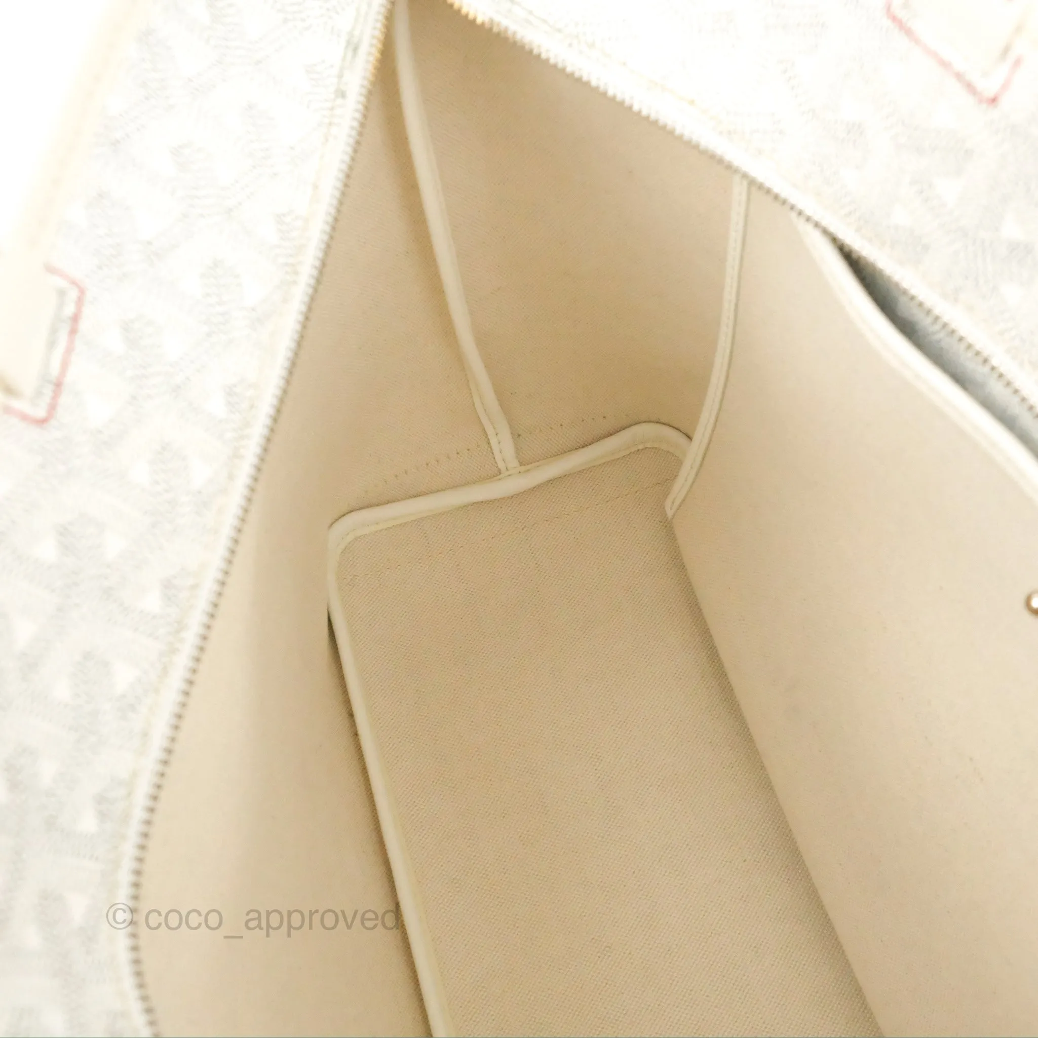 Goyard Artois Goyardine Canvas PM White
