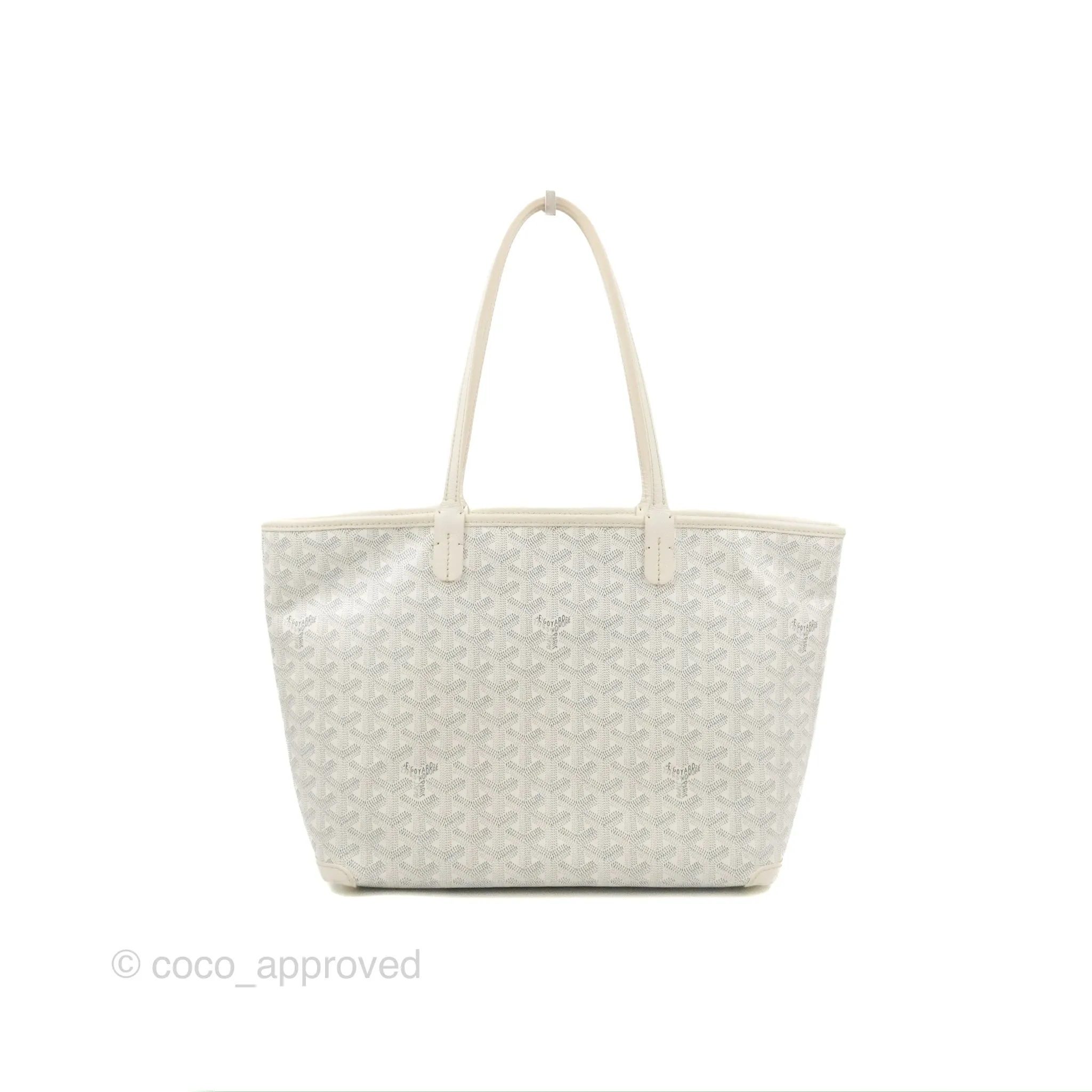 Goyard Artois Goyardine Canvas PM White