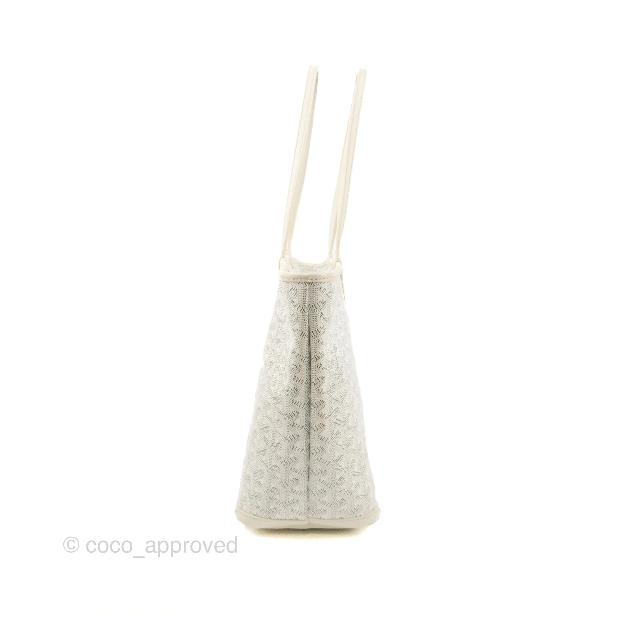 Goyard Artois Goyardine Canvas PM White