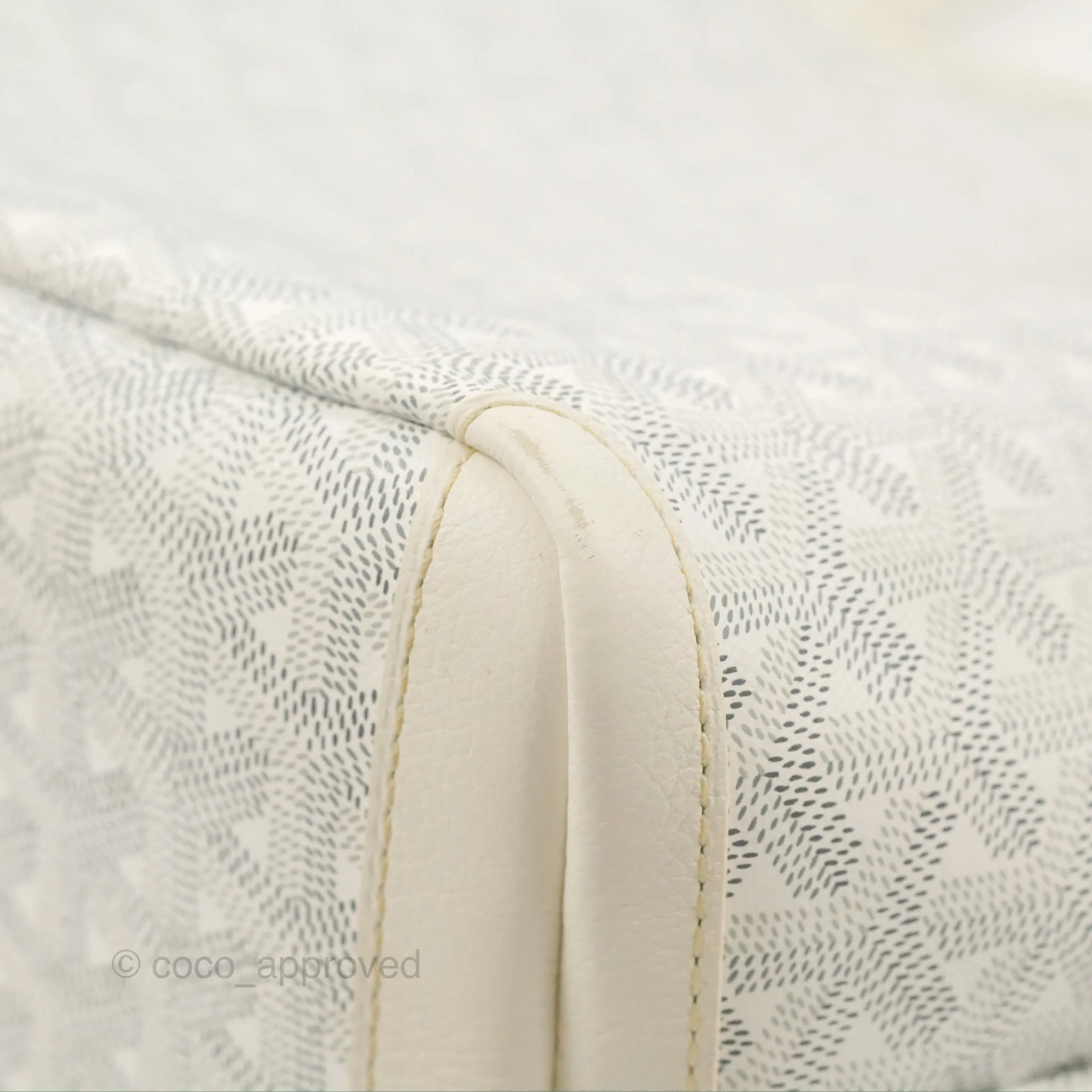 Goyard Artois Goyardine Canvas PM White
