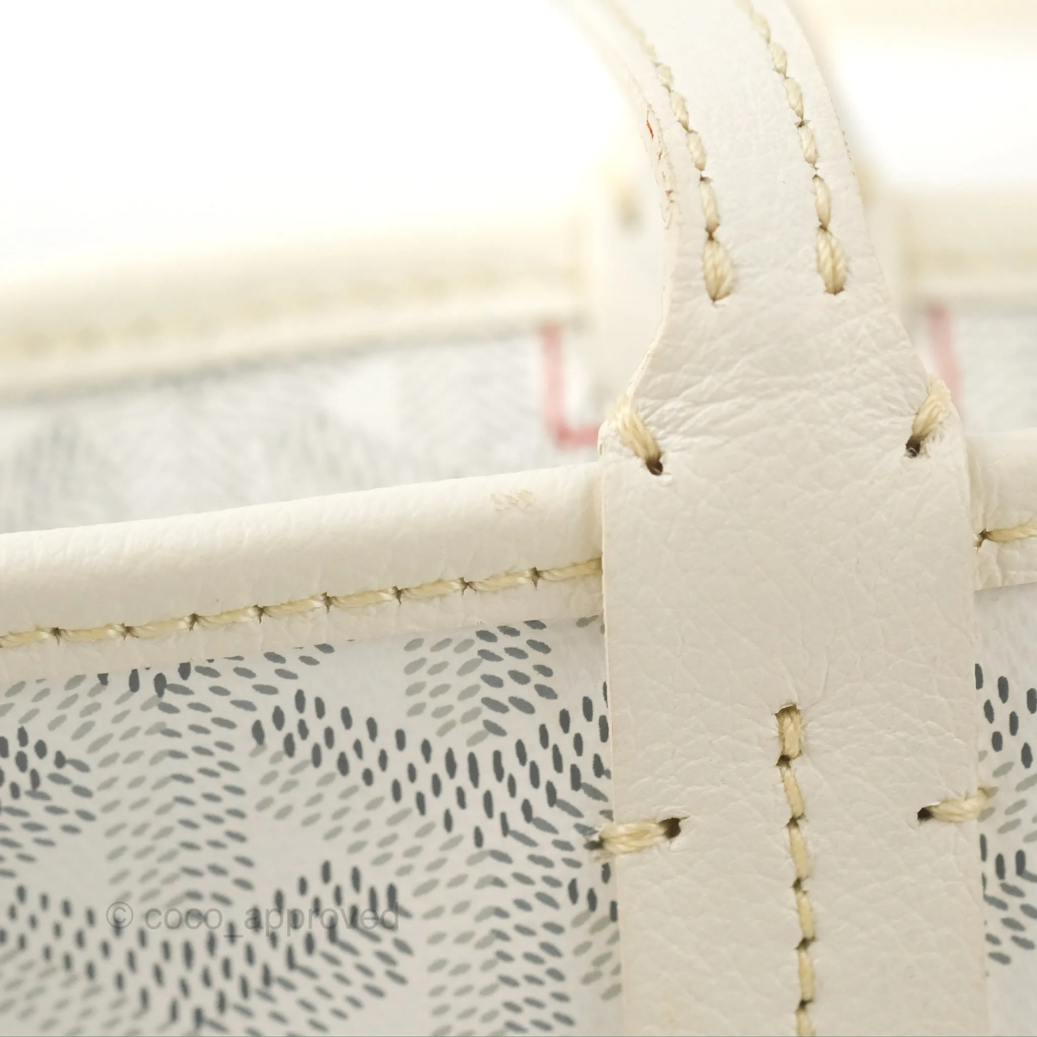 Goyard Artois Goyardine Canvas PM White