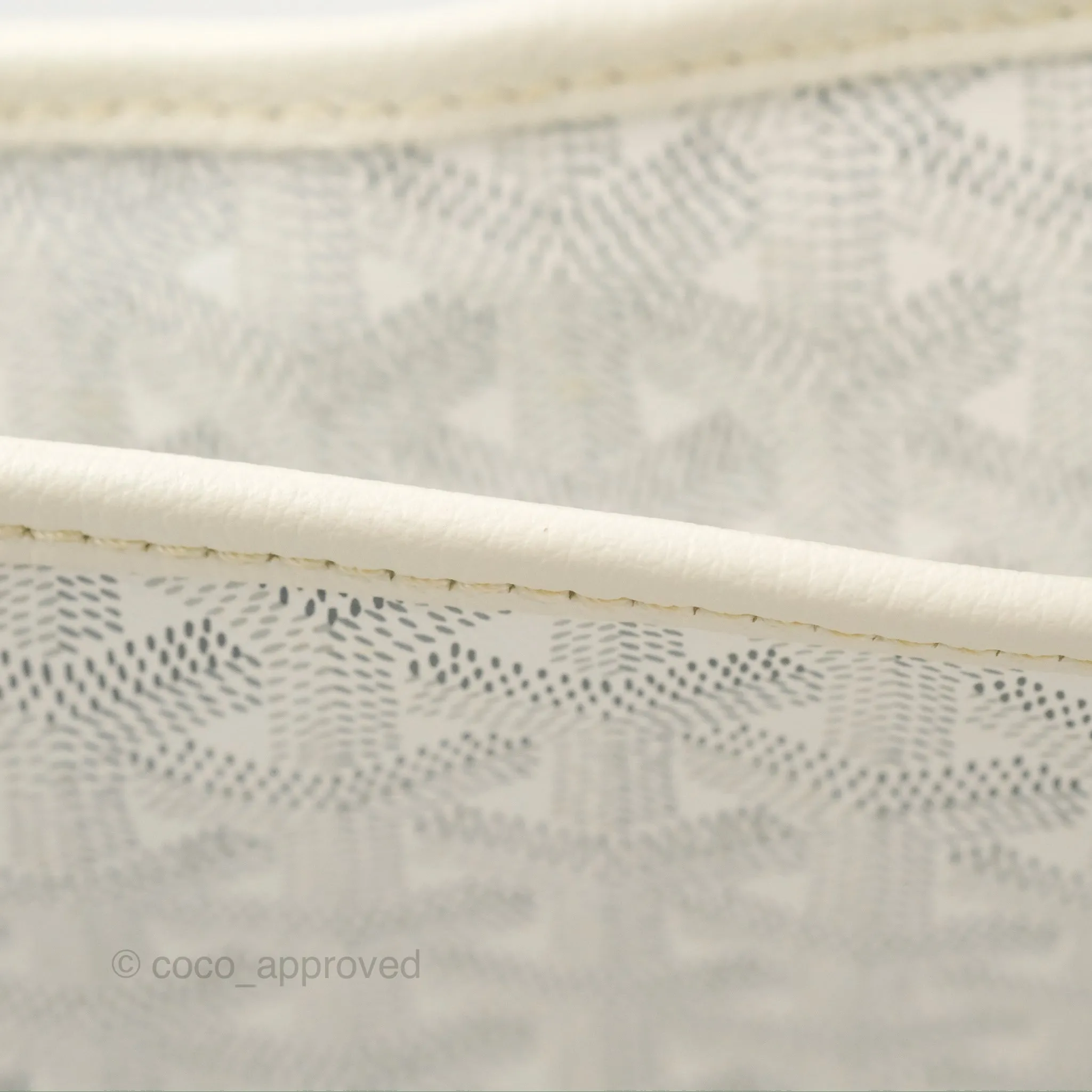 Goyard Artois Goyardine Canvas PM White