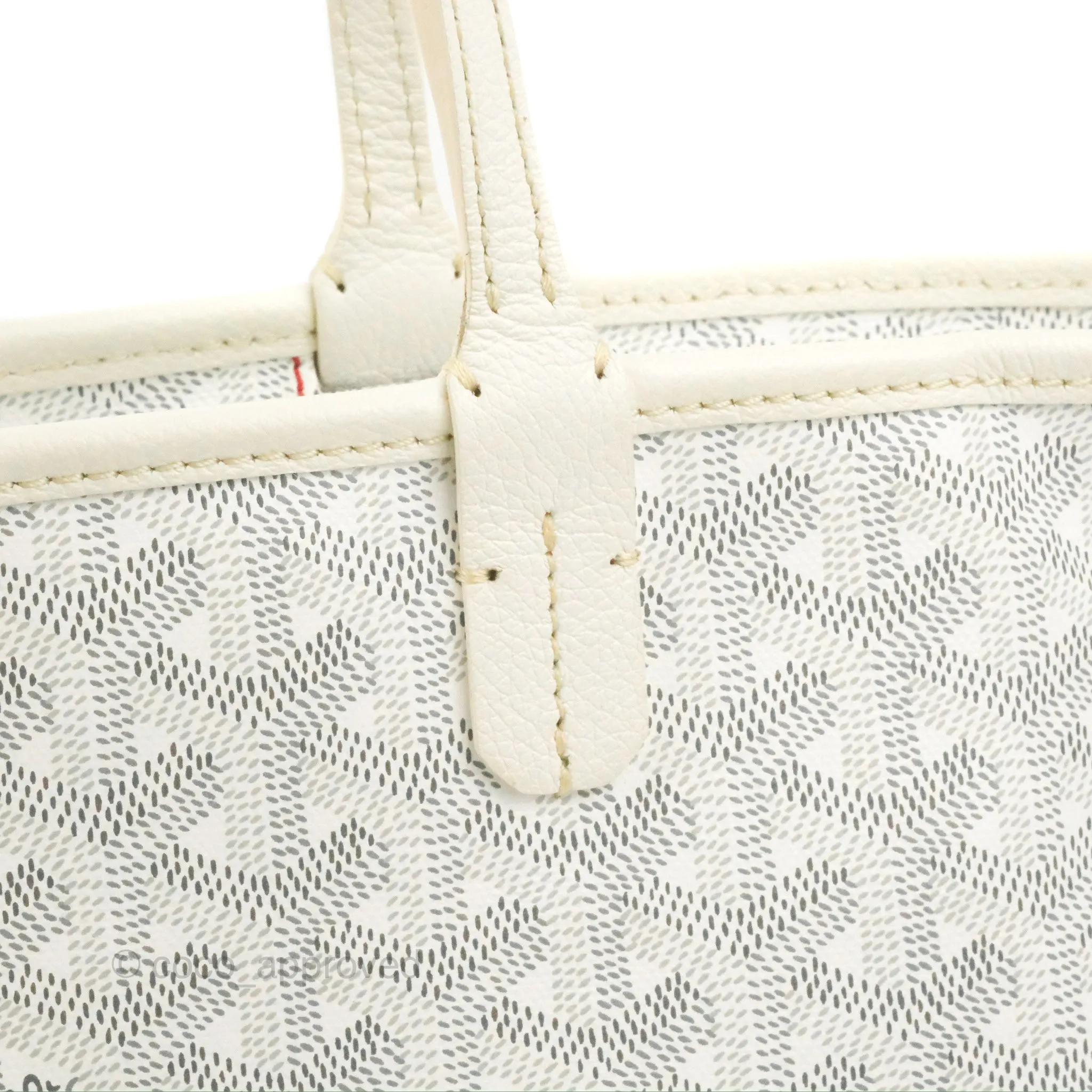Goyard Artois Goyardine Canvas PM White
