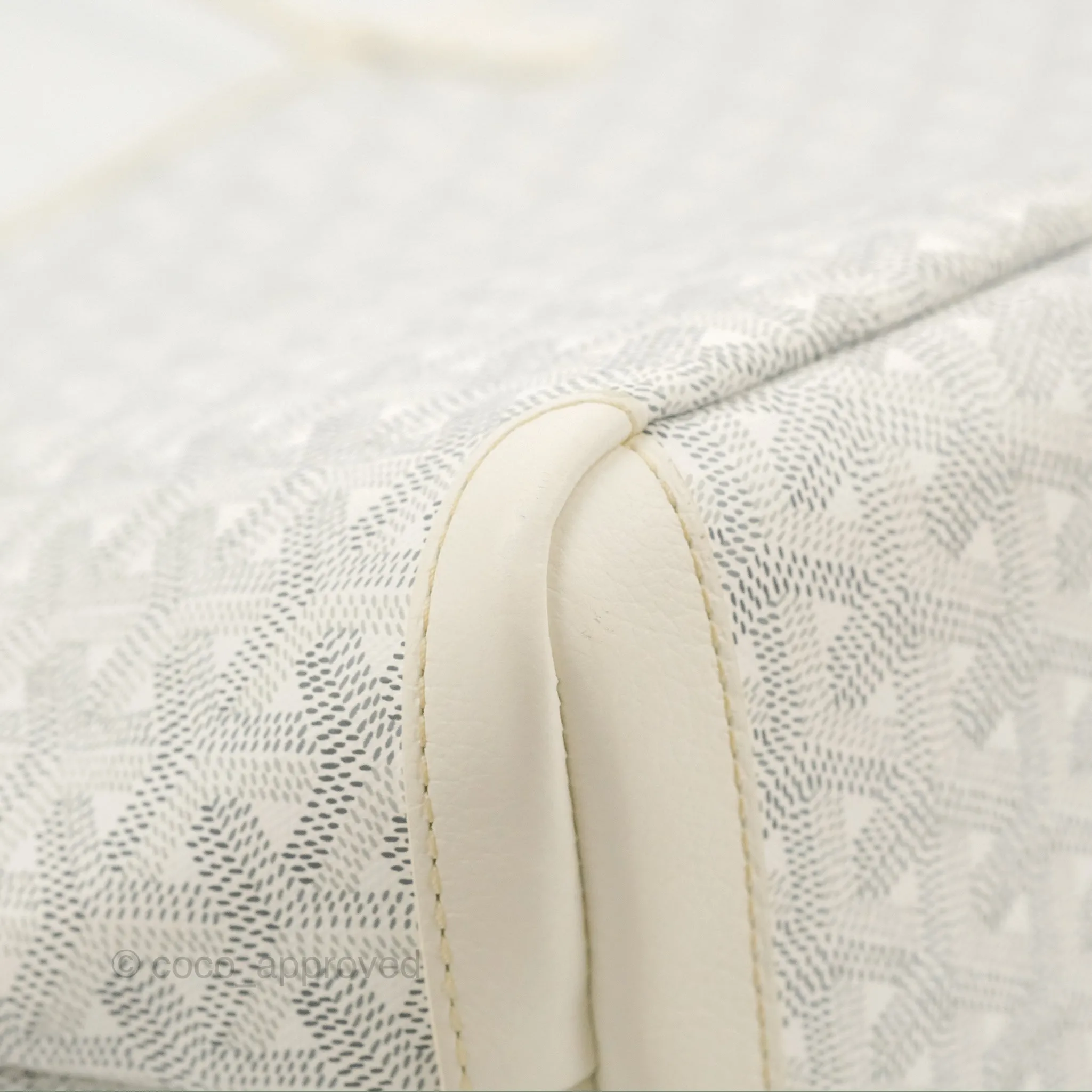 Goyard Artois Goyardine Canvas PM White