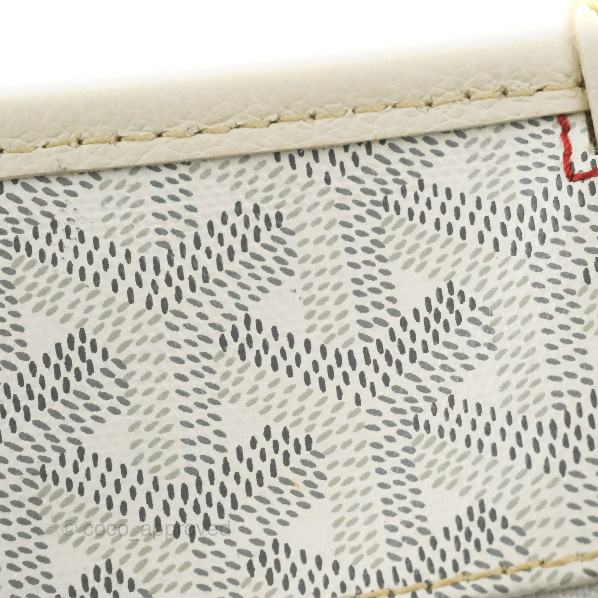 Goyard Artois Goyardine Canvas PM White