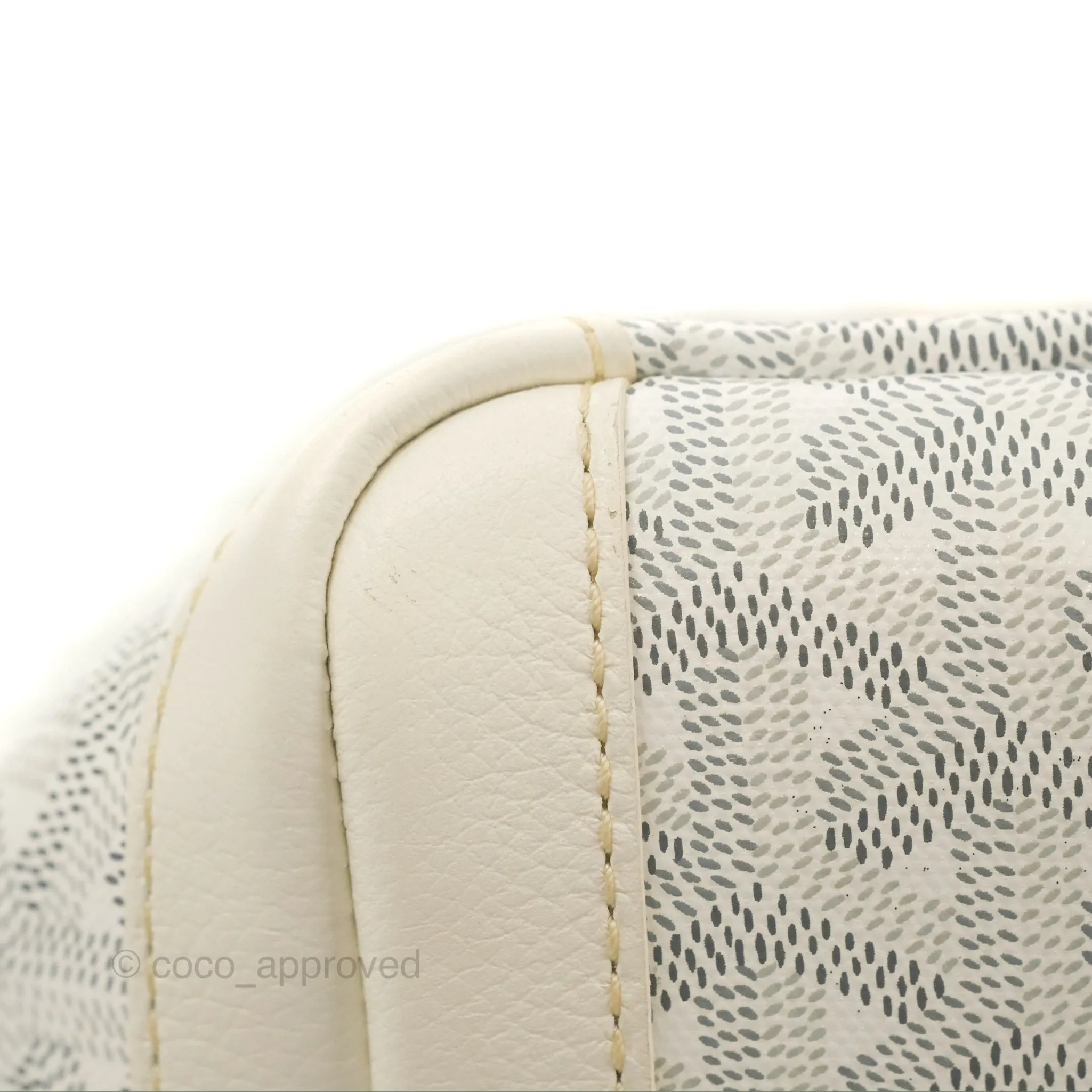 Goyard Artois Goyardine Canvas PM White