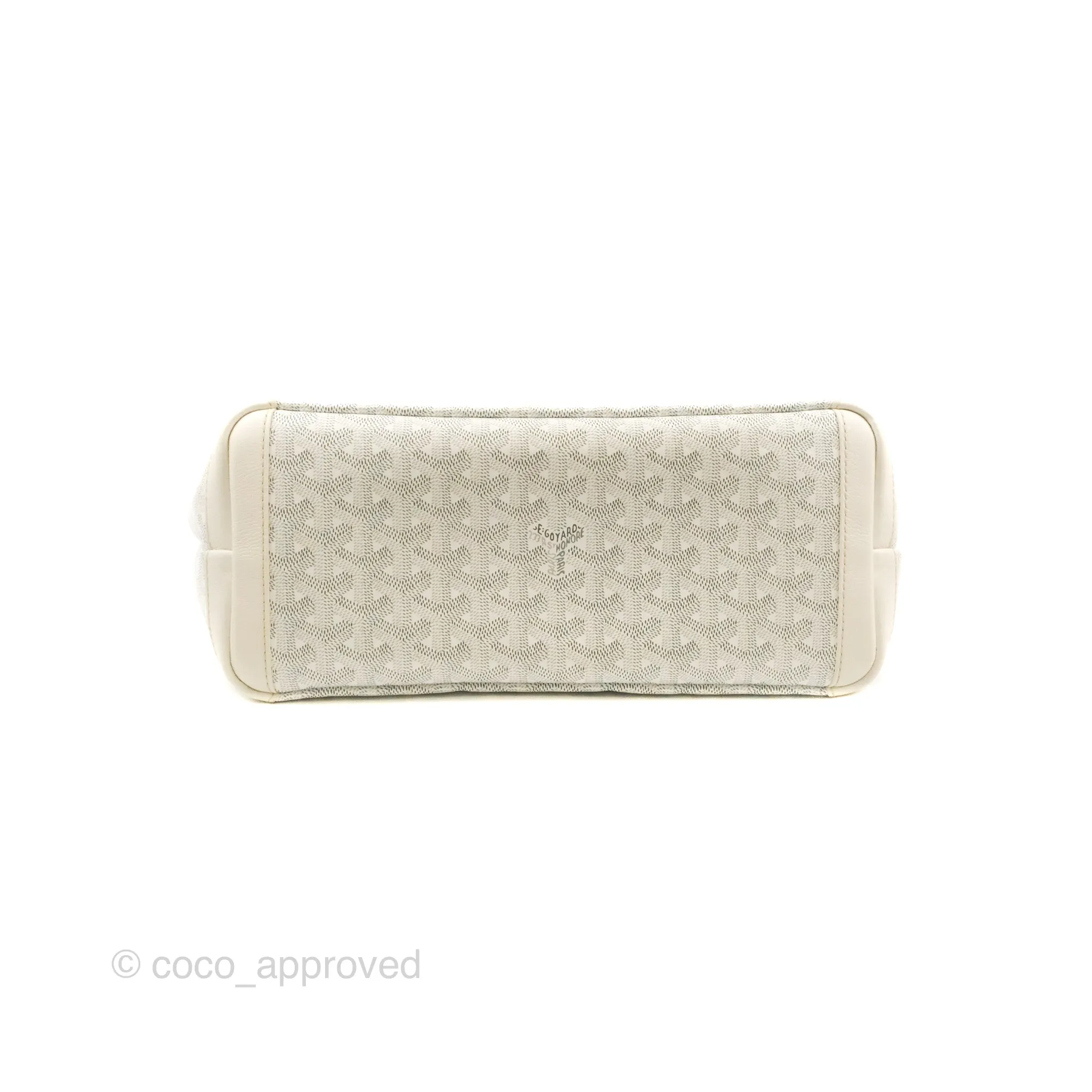 Goyard Artois Goyardine Canvas PM White